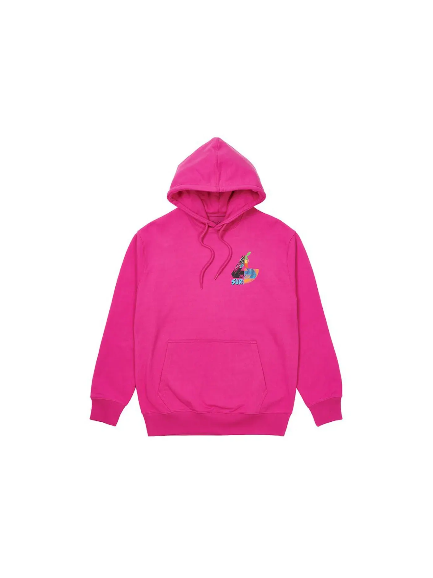 Мужской худи с принтом Palace Hood — изображение 2 из 2, розовый