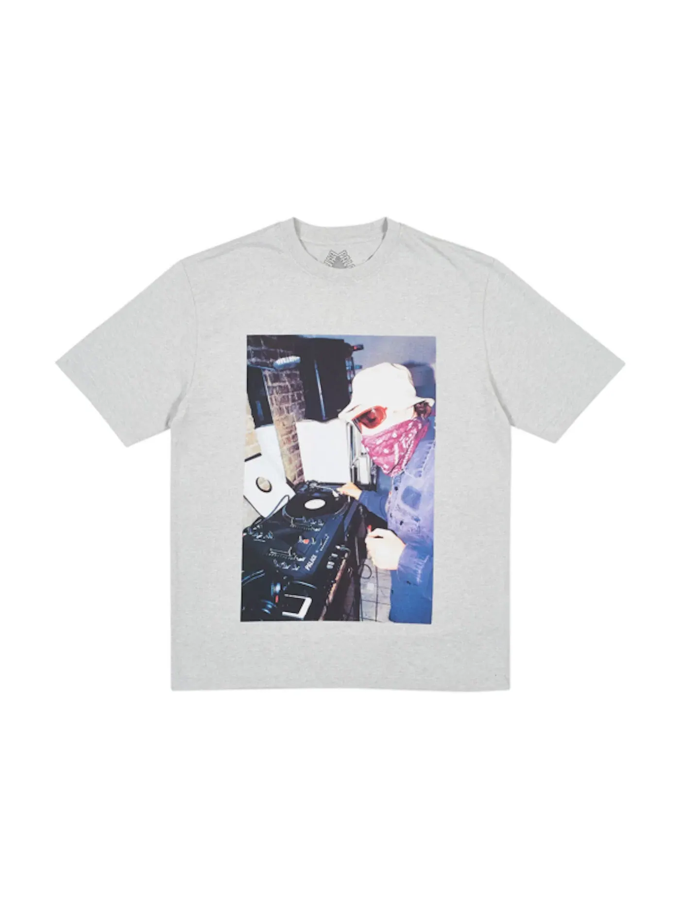 Мужская футболка с принтом Palace T-shirt — изображение 1 из 1, серый