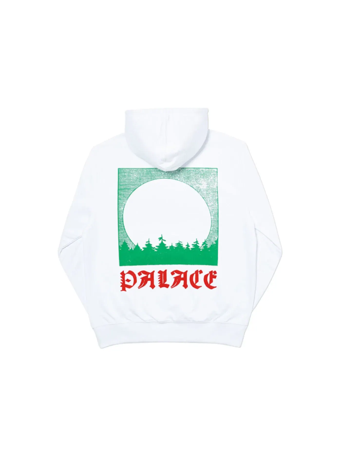 Мужская худи с принтом Palace Moon Tree Hood White — изображение 2 из 2