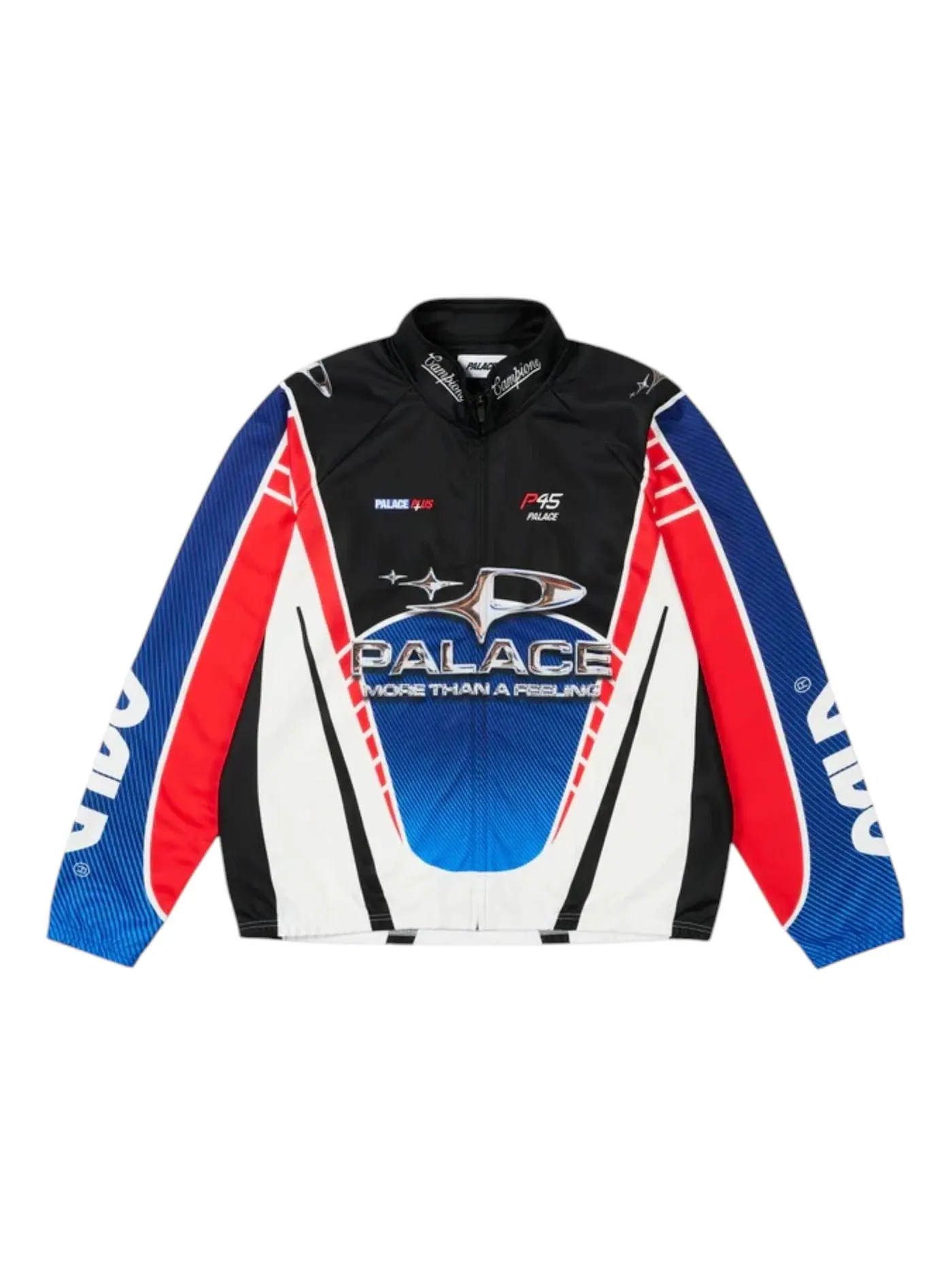 Мужская куртка с длинным рукавом Palace More Than A Cycling Zip Jacket — изображение 1 из 2, красный/синий