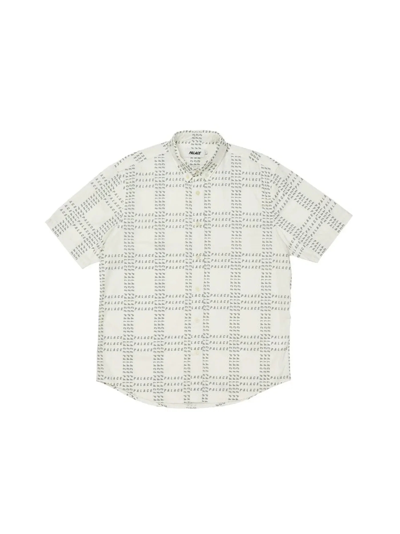 Мужская рубашка с принтом Palace Shirt — изображение 1 из 2, белый/оливковый