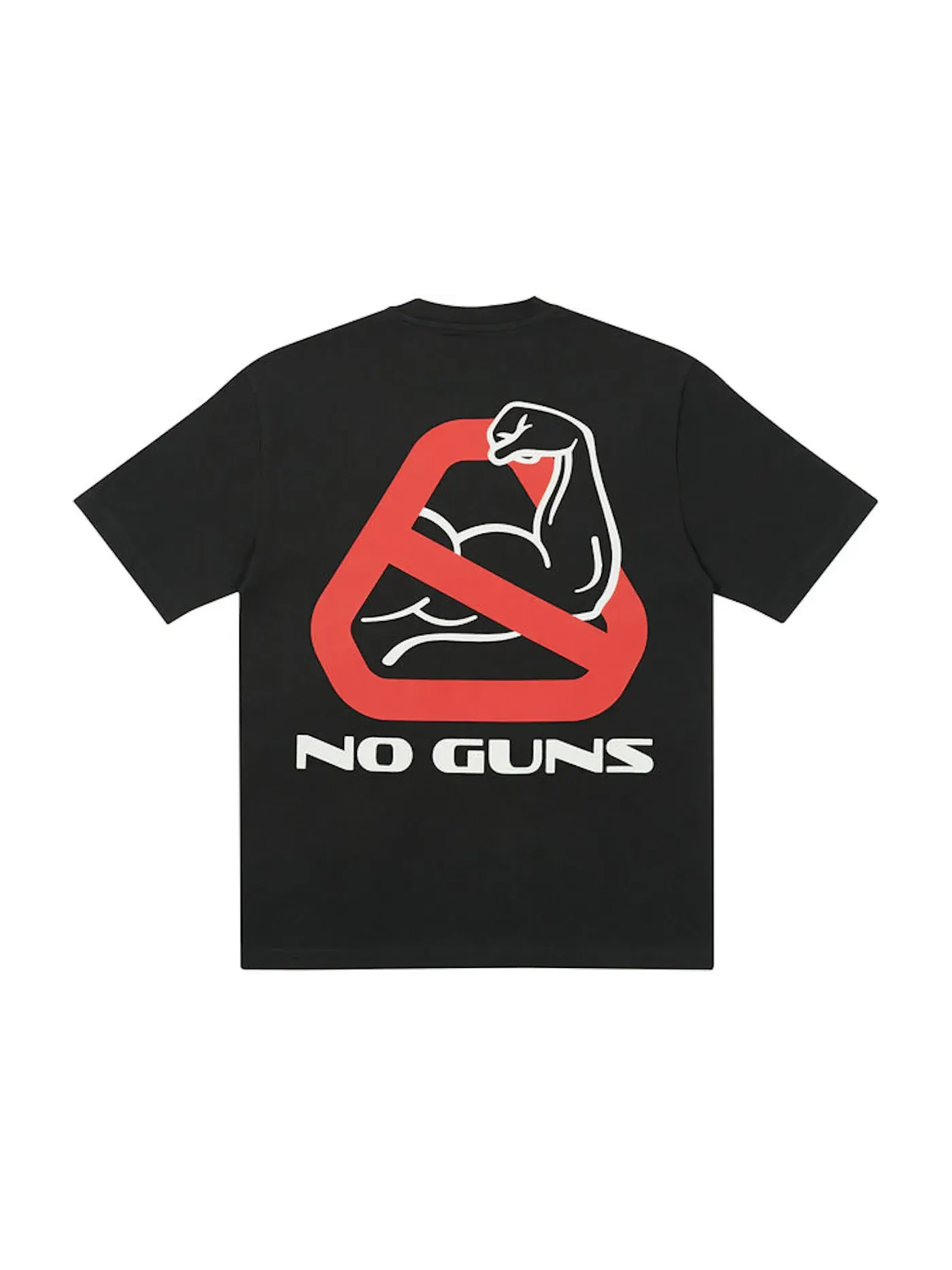 Мужская футболка с принтом T-shirt Palace — изображение 1 из 2, черный