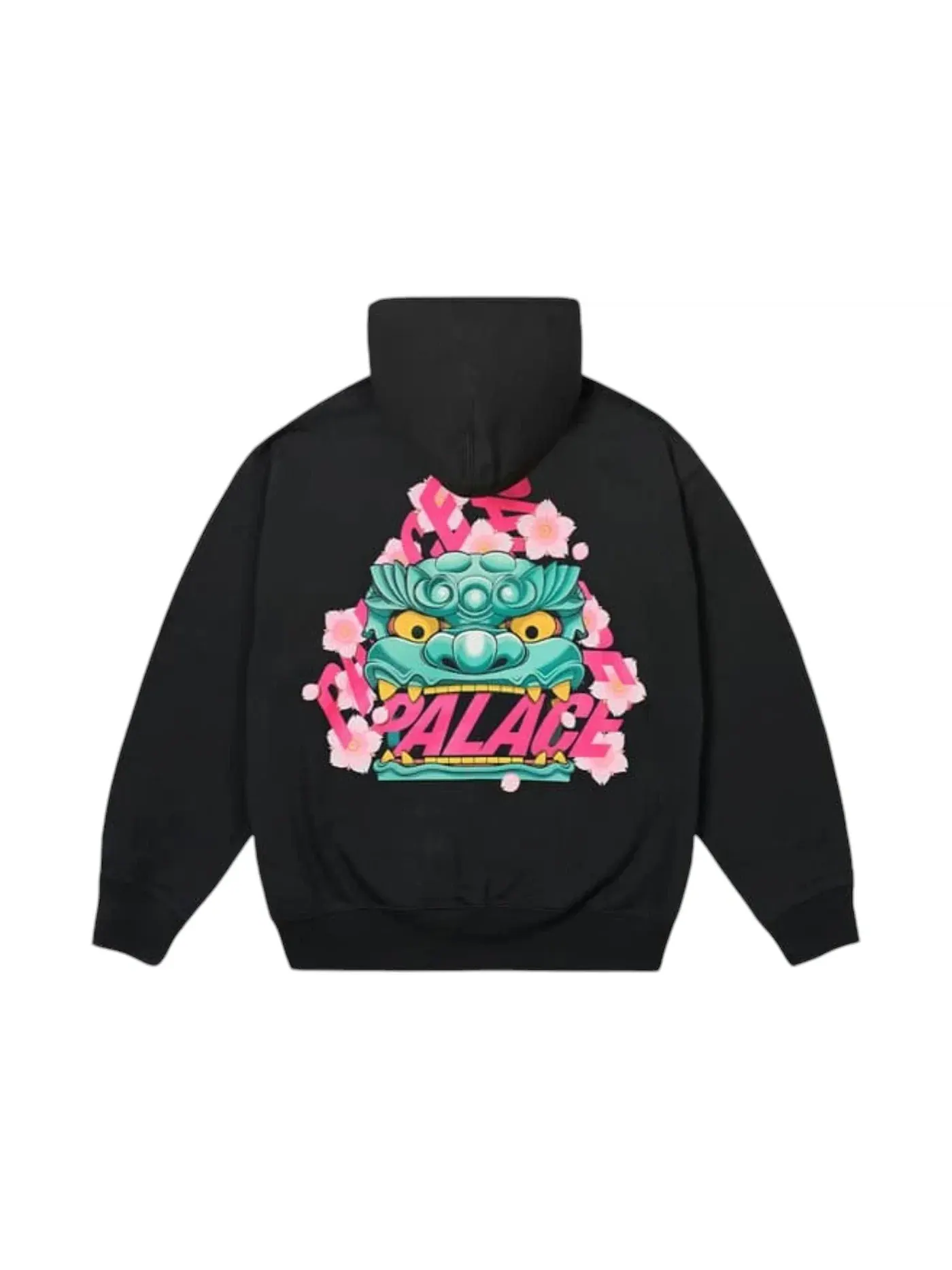 Мужская худи с принтом Palace Osaka Exclusive Tri-Ferg Hoodie — изображение 2 из 2, черный