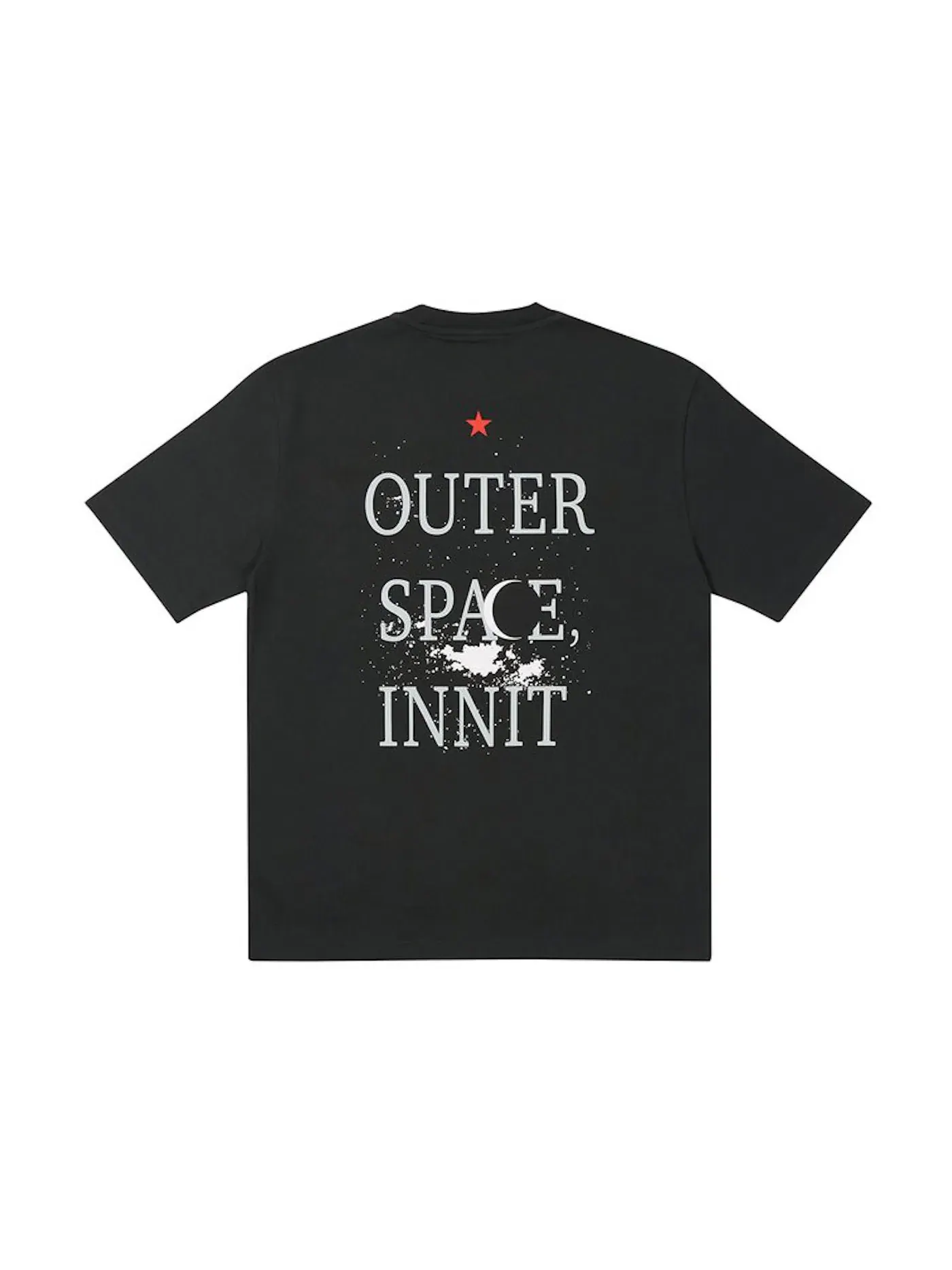 Мужская футболка с принтом Palace Outer Space T-shirt — изображение 2 из 2, черный