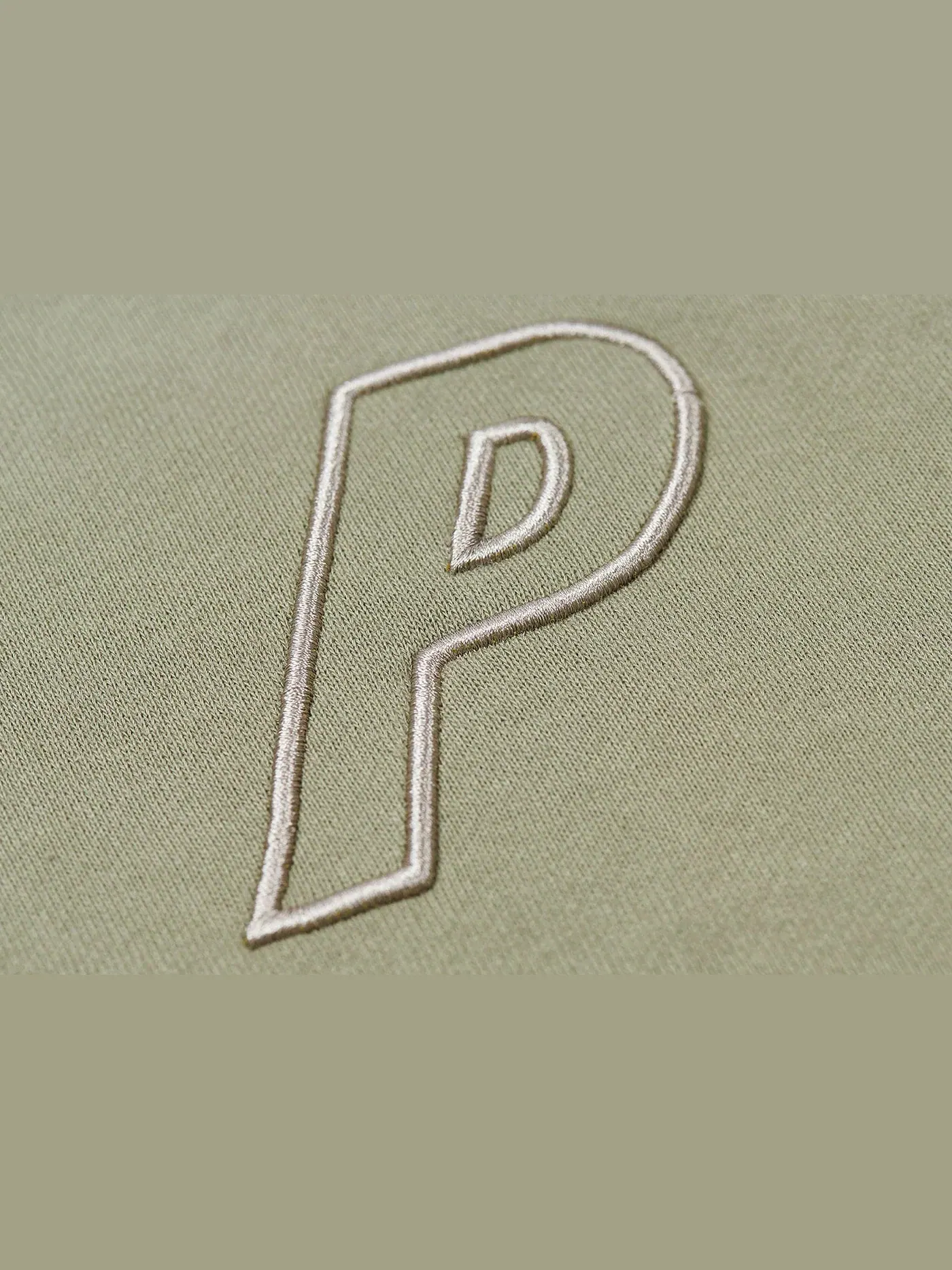 Мужское худи Palace Outline P-3 Crew Olive — изображение 3 из 3, оливковый