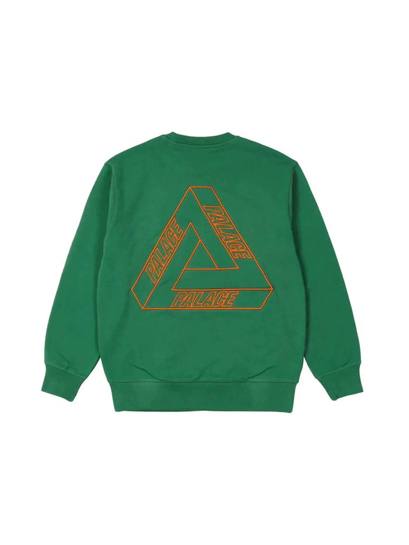 Мужской свитшот с принтом Palace Outliner MIT Designer Crew — изображение 1 из 2, зеленый