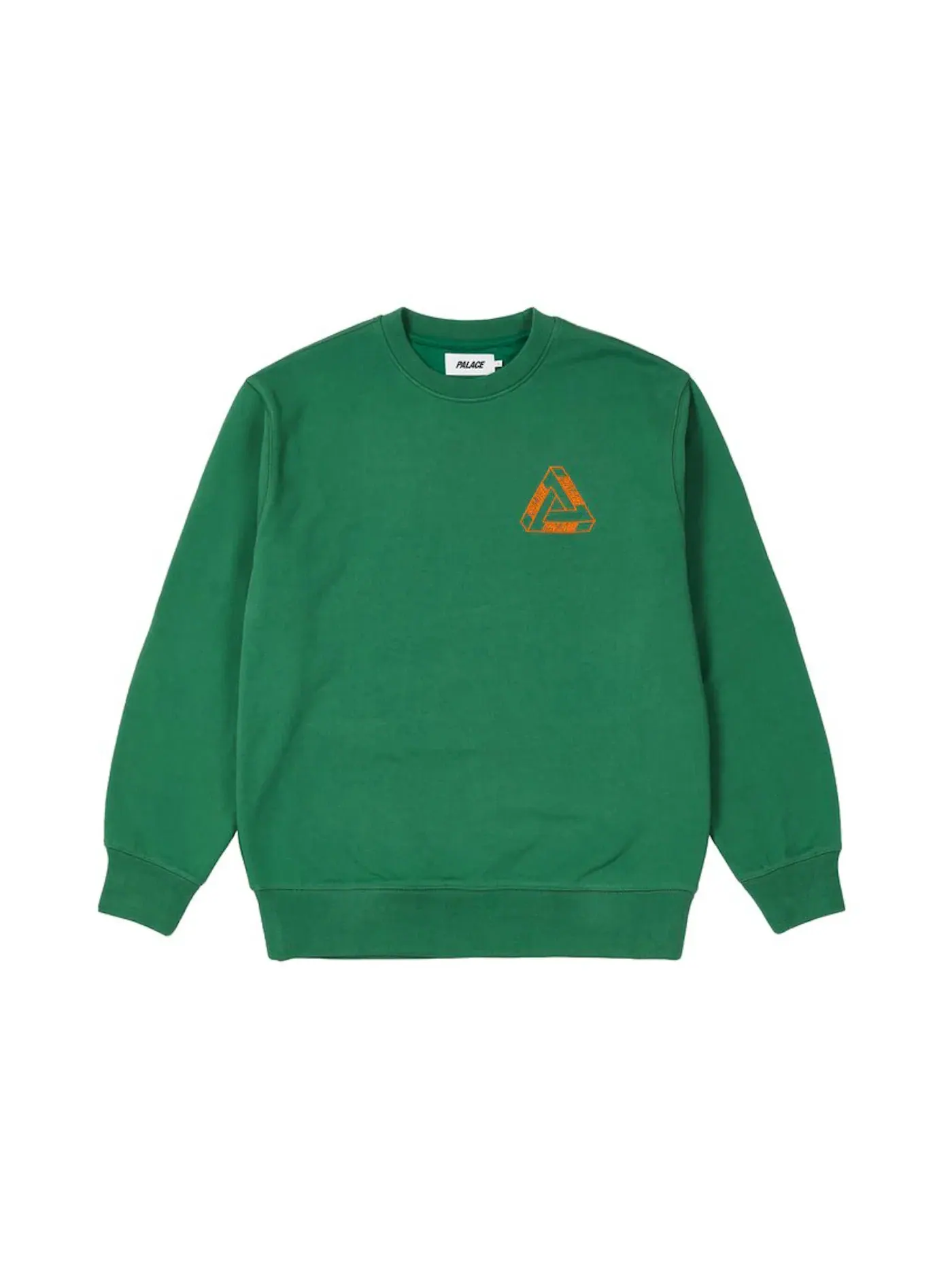 Мужской свитшот с принтом Palace Outliner MIT Designer Crew — изображение 2 из 2, зеленый