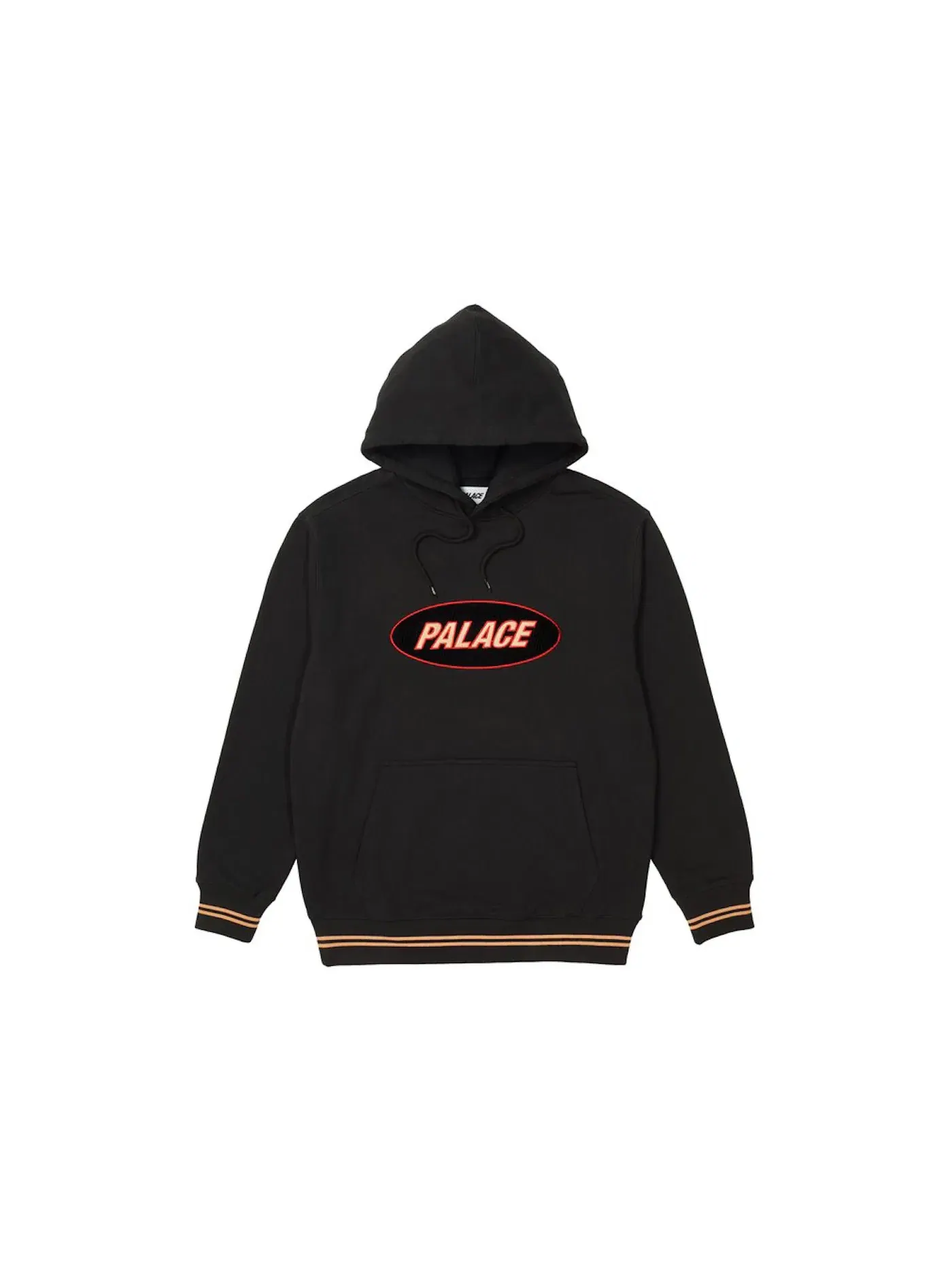 Мужская худи Palace Oval Hood Black — изображение 1 из 2, черный