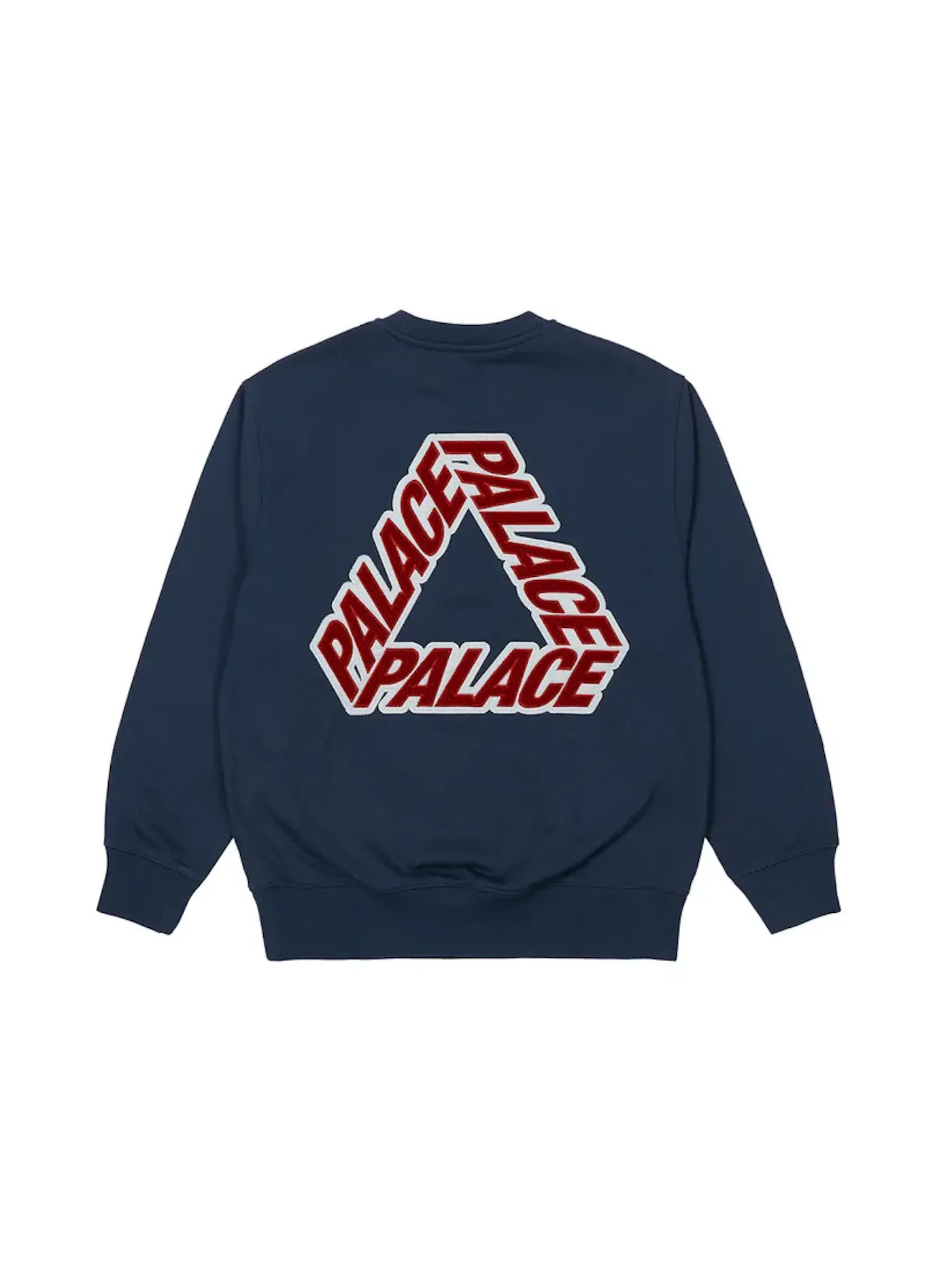 Мужской свитшот с аппликацией Palace P-3 Applique Crew Palace — изображение 1 из 2, темно-синий
