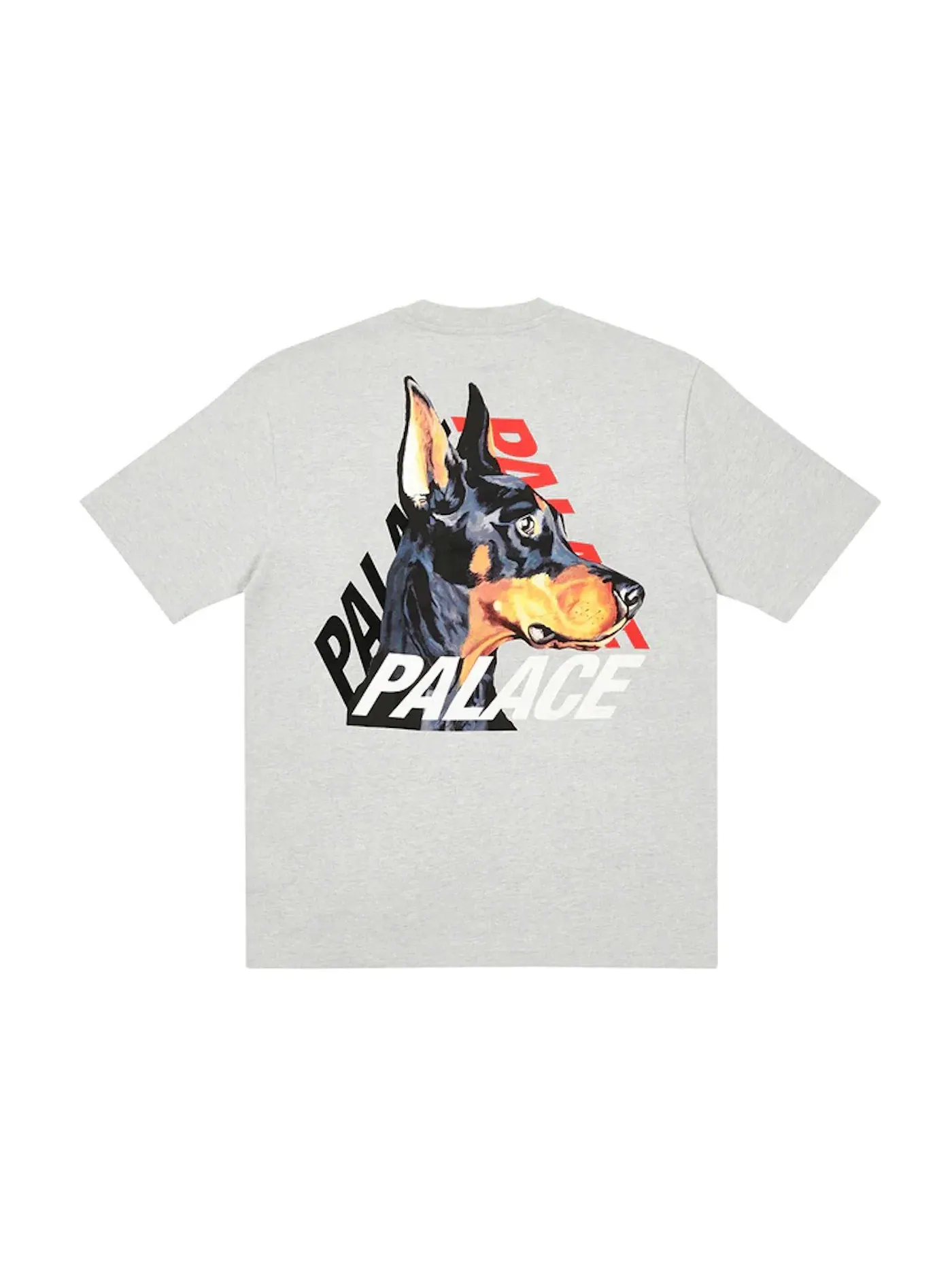 Мужская футболка с принтом Palace P-3-K-9 T-shirt — изображение 1 из 2, серый