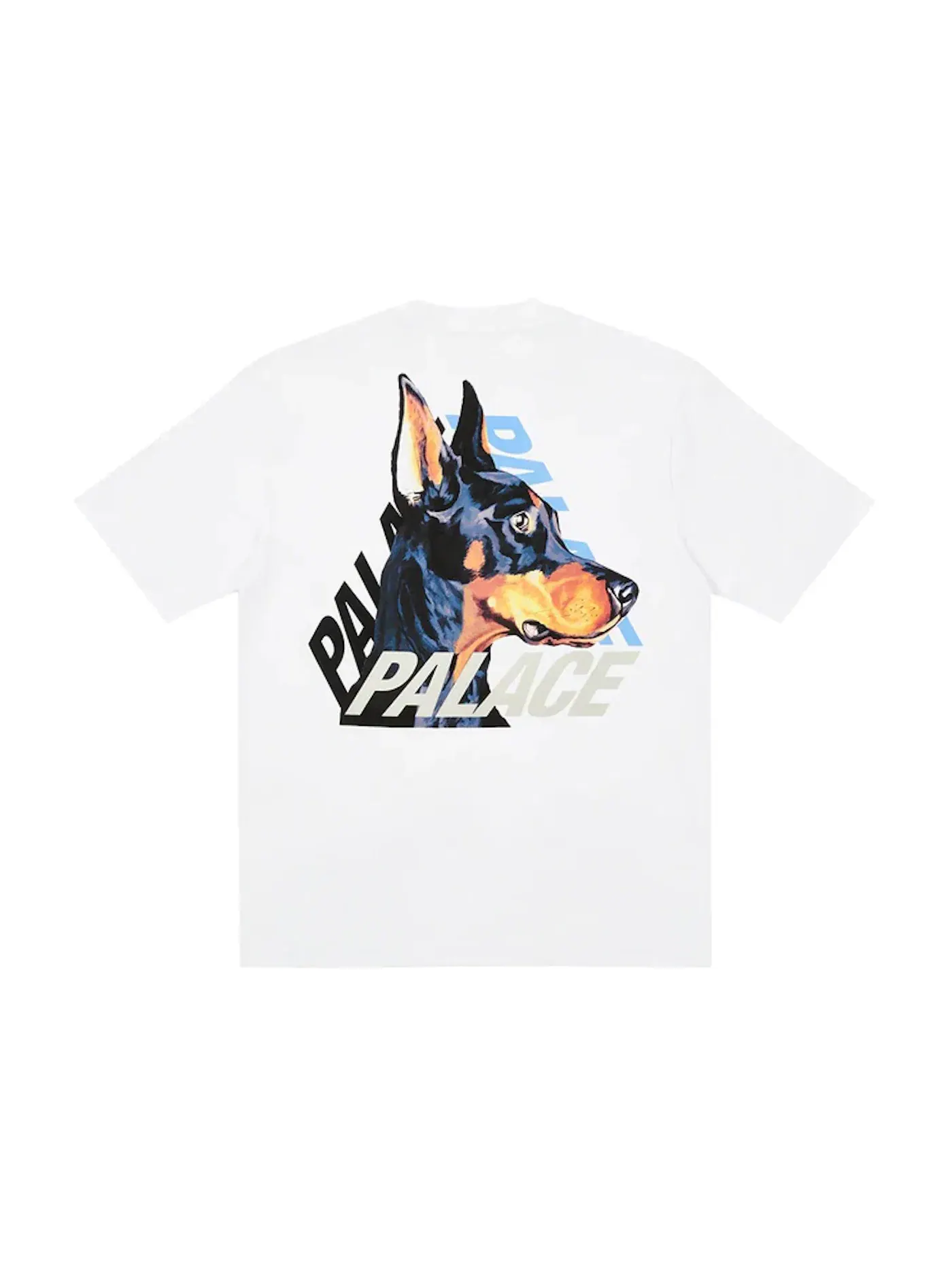 Мужская футболка с принтом Palace T-shirt — изображение 1 из 2, белый