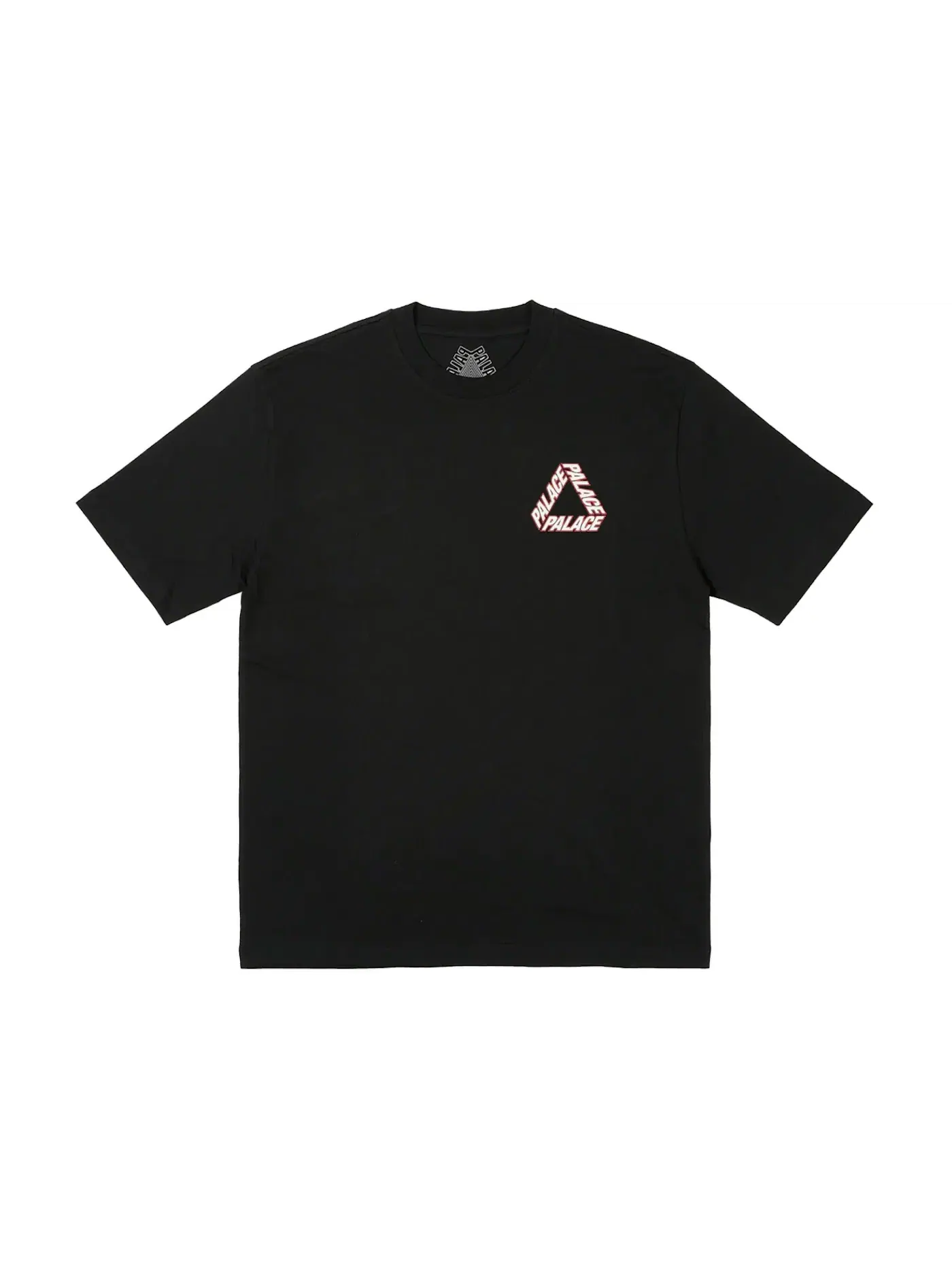 Мужская футболка с принтом Palace P-3 Outline T-Shirt — изображение 2 из 2, черный