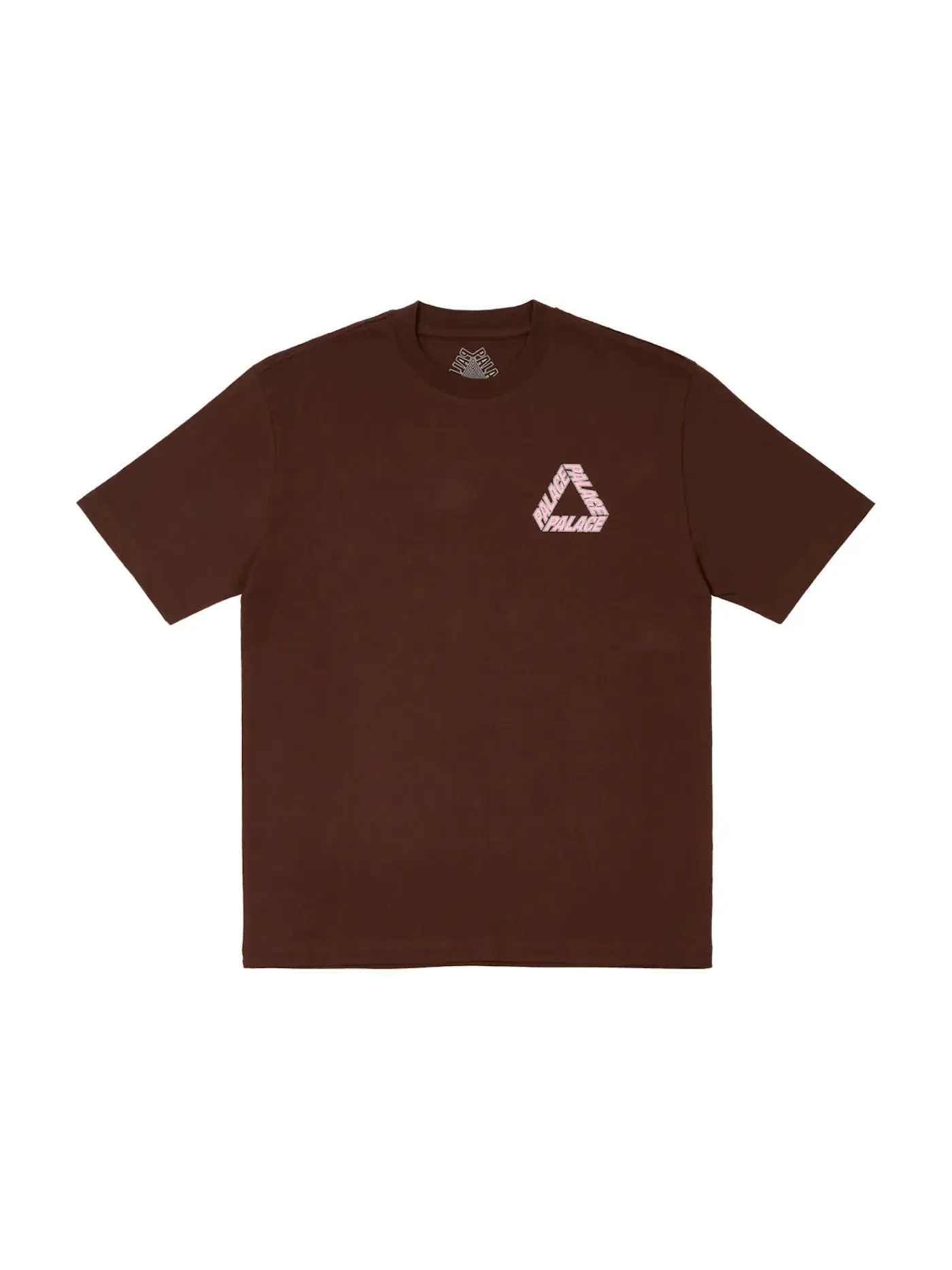Мужская футболка с принтом Palace P-3 Outline T-Shirt — изображение 2 из 2, коричневый