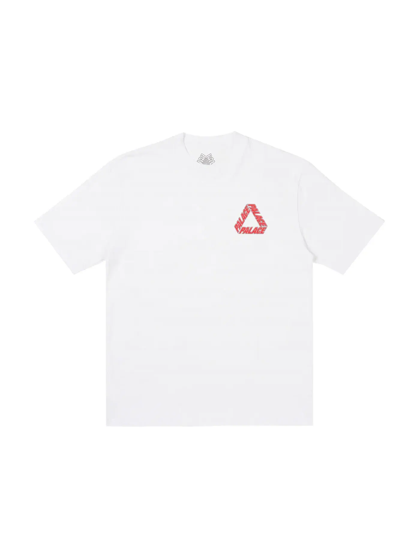 Мужская футболка с принтом Palace P-3 Outline T-Shirt — изображение 2 из 2, белый