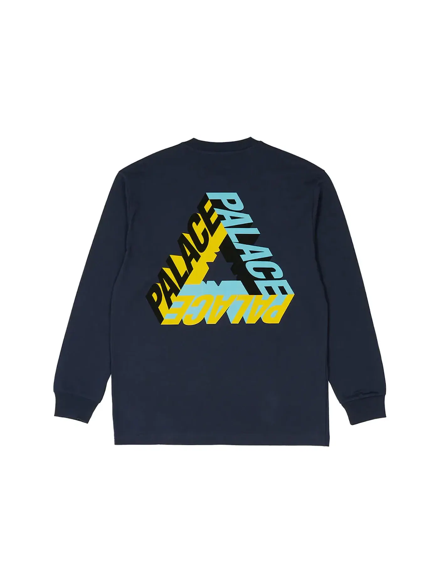 Мужская футболка с длинным рукавом Palace P-3D Longsleeve (FW23) — изображение 1 из 2, темно-синий