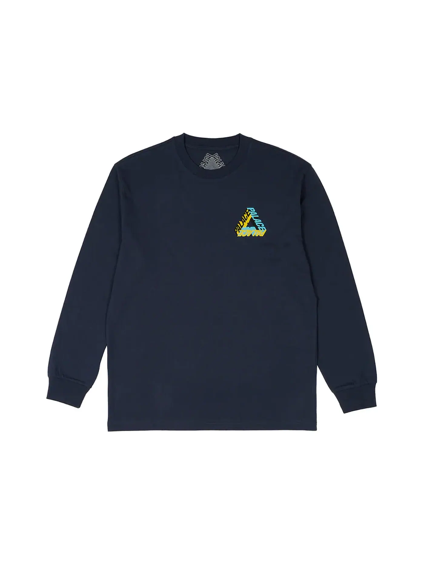 Мужская футболка с длинным рукавом Palace P-3D Longsleeve (FW23) — изображение 2 из 2, темно-синий