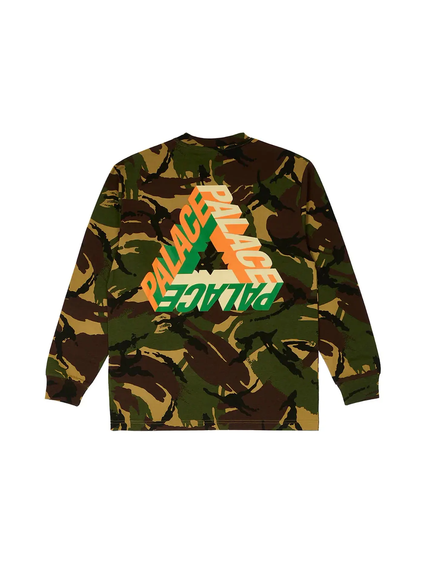 Мужской лонгслив с принтом Longsleeve (FW23) Palace, Woodland Camo — изображение 1 из 2