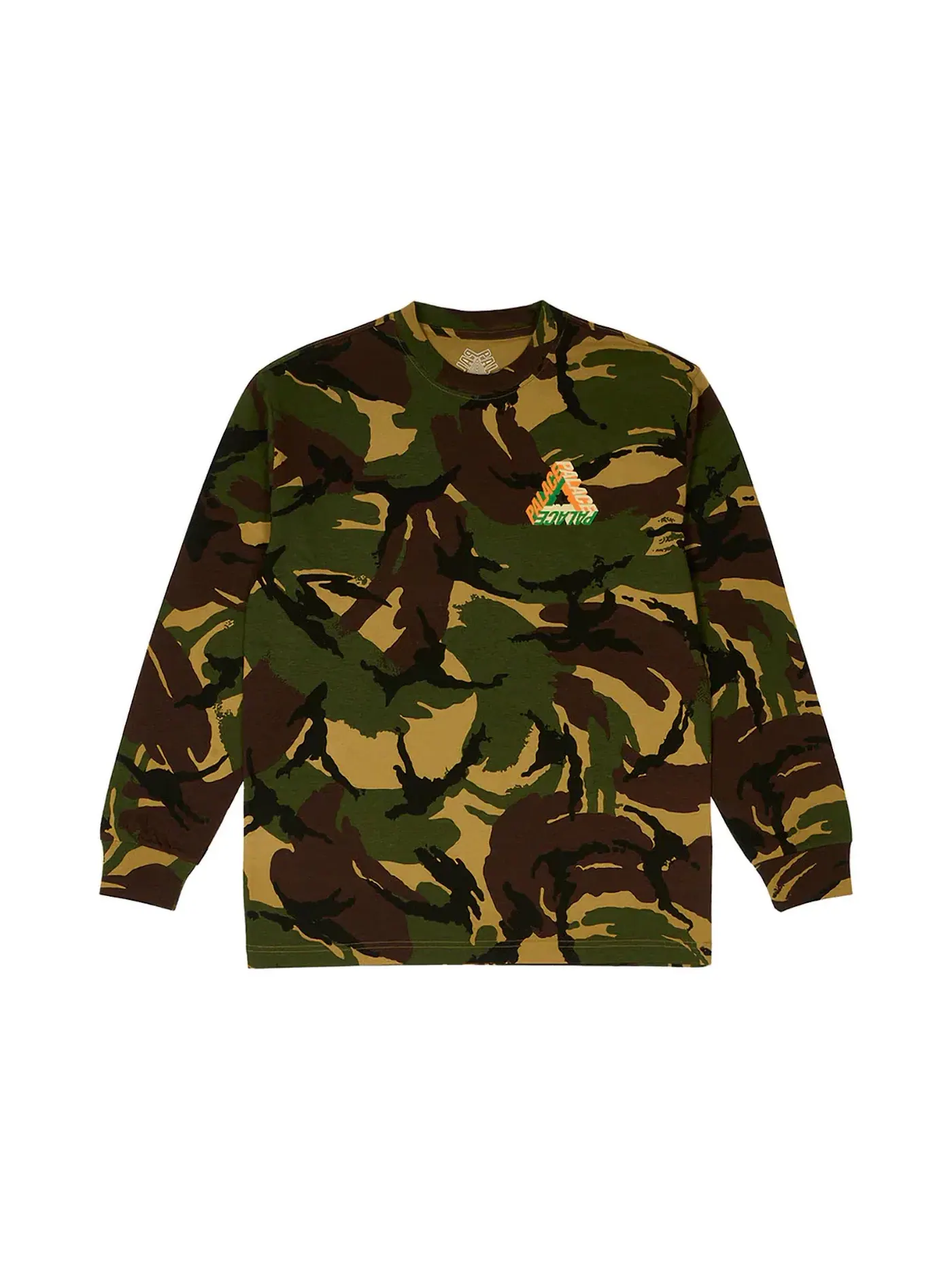 Мужской лонгслив с принтом Longsleeve (FW23) Palace, Woodland Camo — изображение 2 из 2