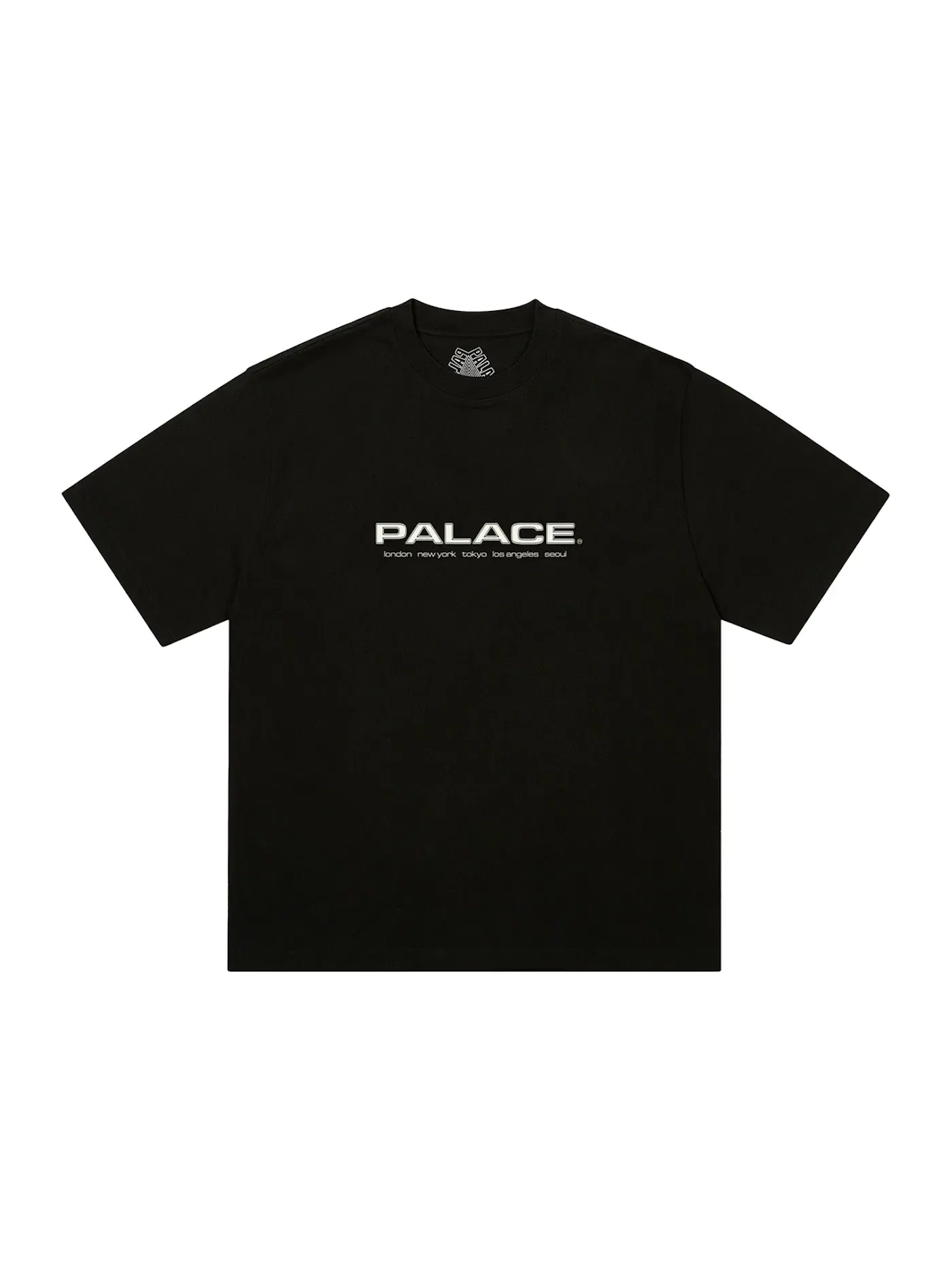Мужская футболка с принтом Palace T-Shirt — изображение 2 из 2, черный