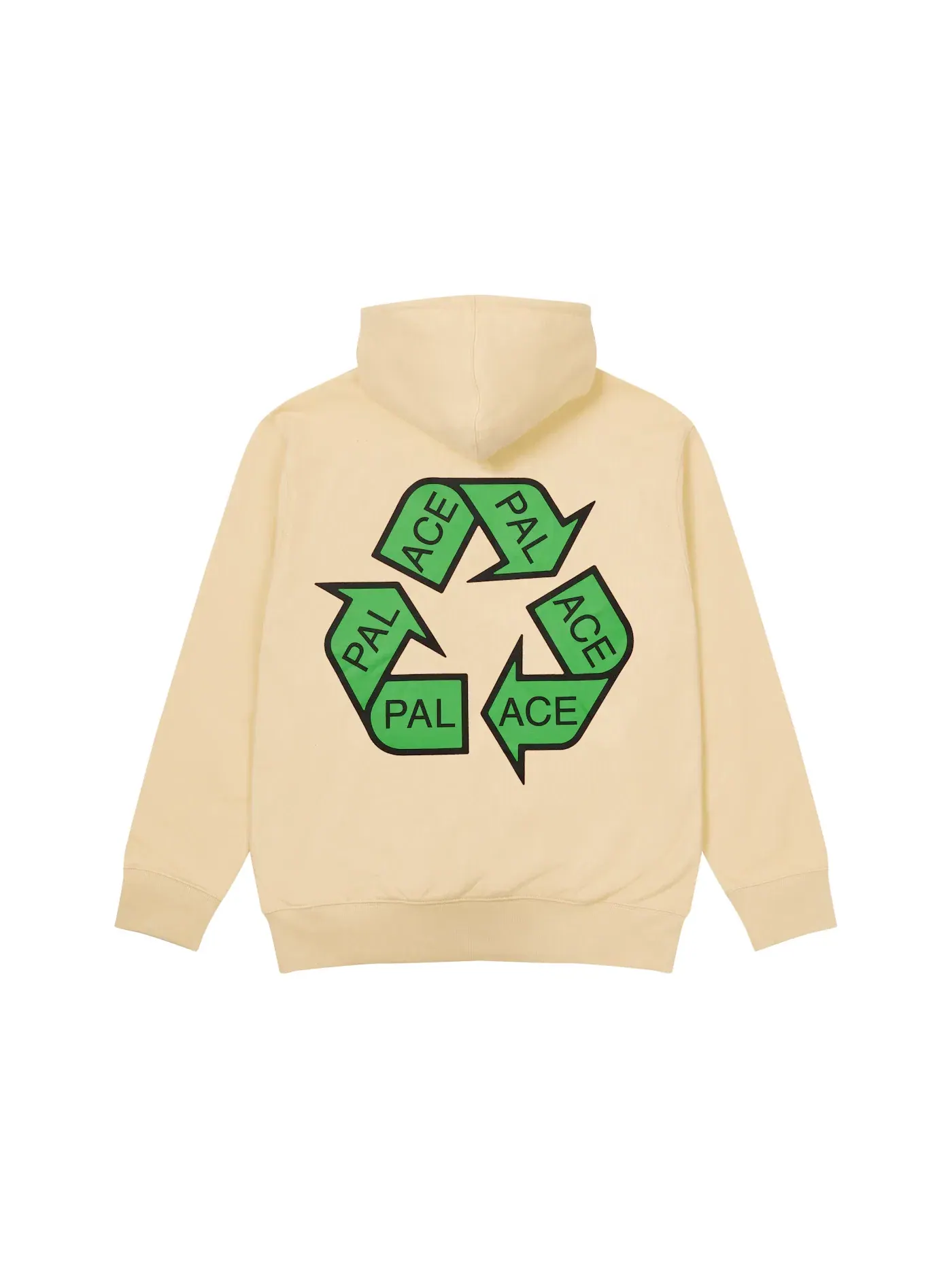 Мужская худи с принтом Palace Hood — изображение 2 из 2, овсяный