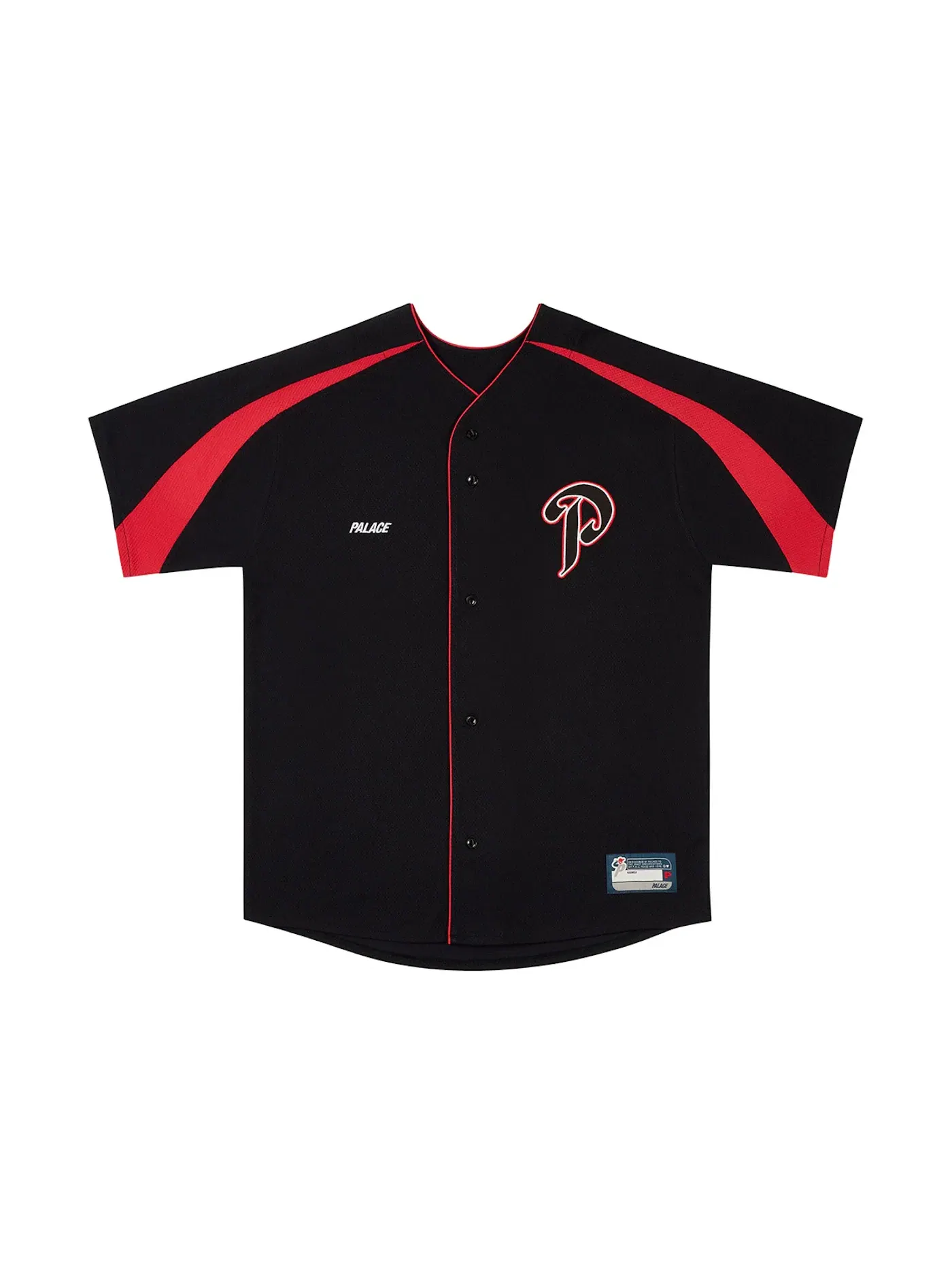 Мужская джерси с длинным рукавом Palace P Paseball Jersey — изображение 1 из 2, черный
