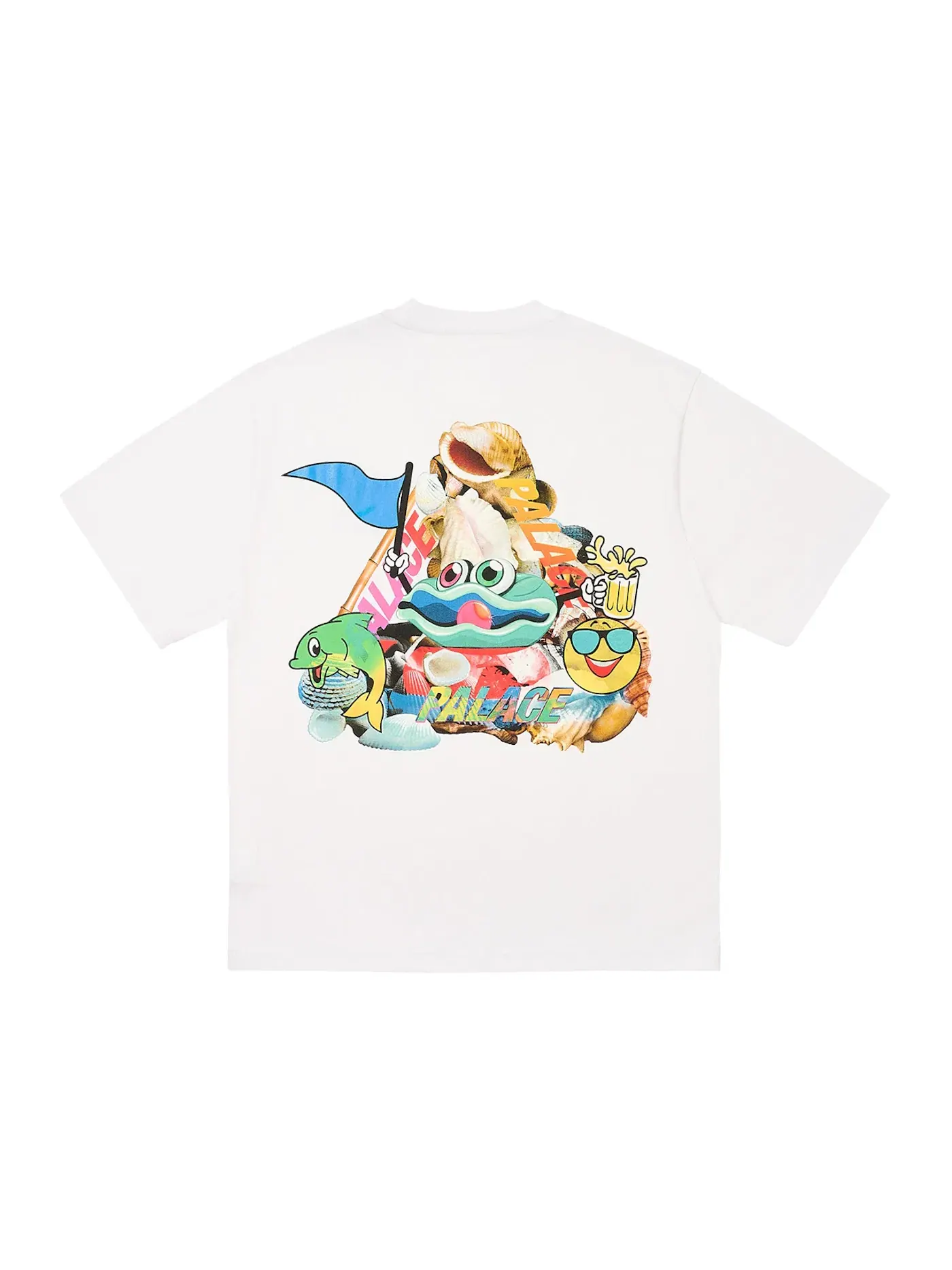 Мужская футболка с принтом Palace P Sea T-Shirt — изображение 1 из 2, белый