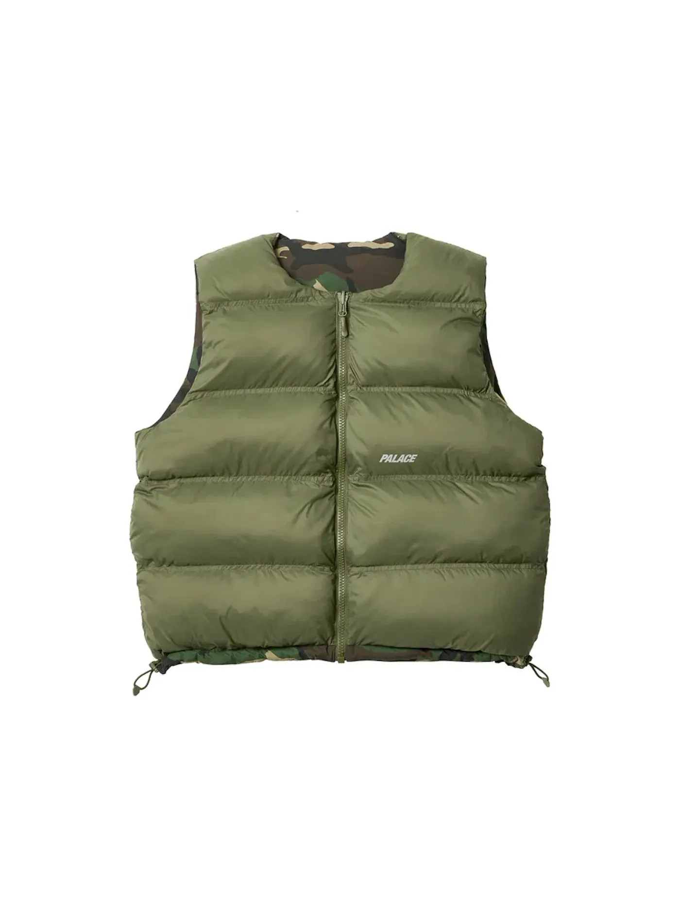 Мужской жилет реверсивный с принтом Palace P-Tech Reversible Puffa Vest — изображение 3 из 3, камуфляж