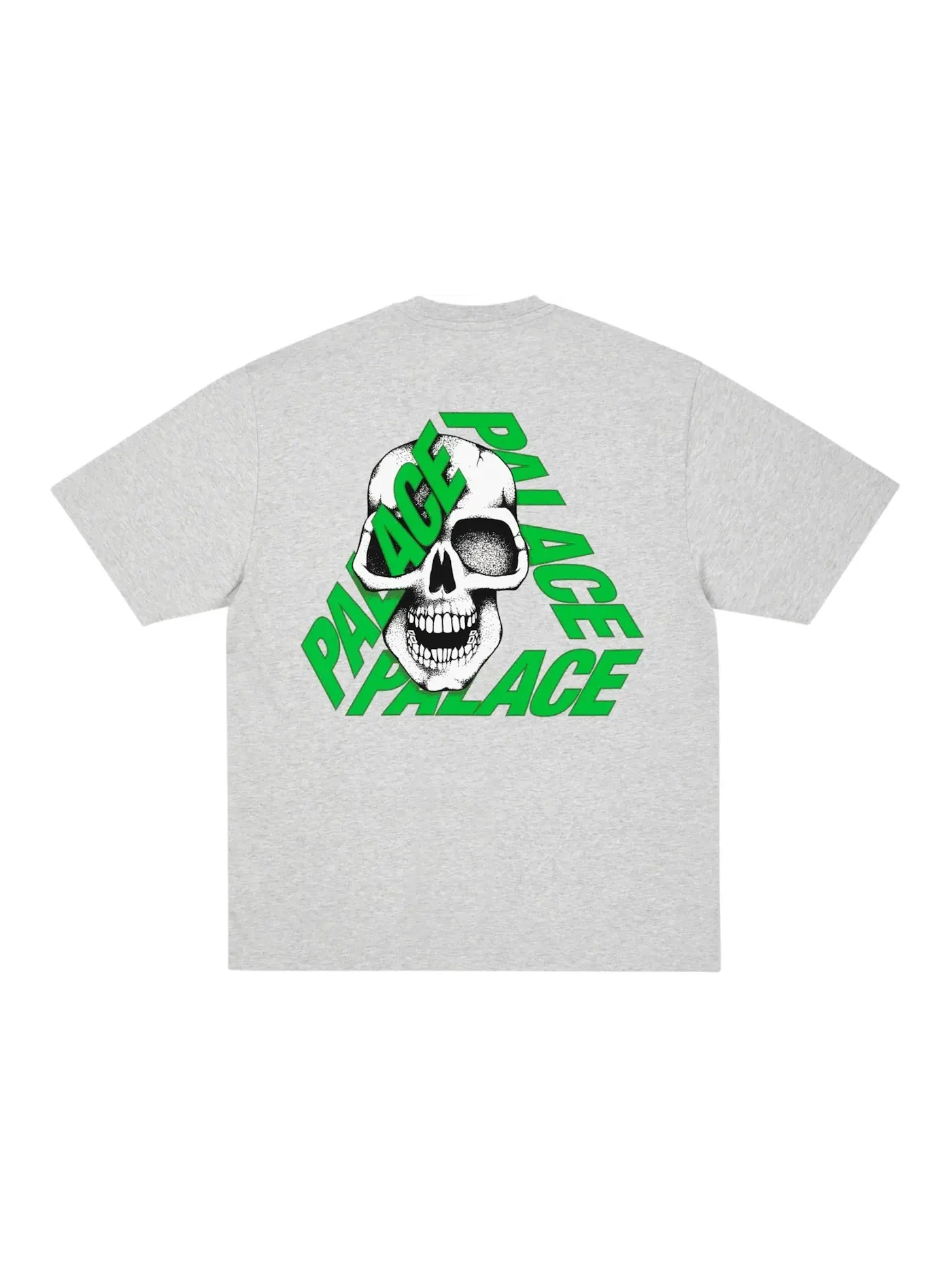 Мужская футболка с принтом Palace P3 Skull T-shirt — изображение 1 из 2, серый