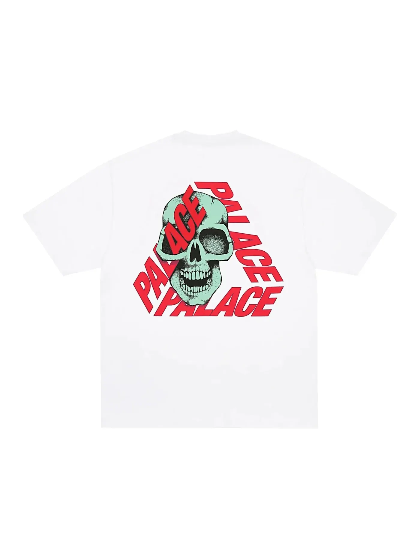 Мужская футболка с принтом Palace, P3 Skull — изображение 1 из 2, белый
