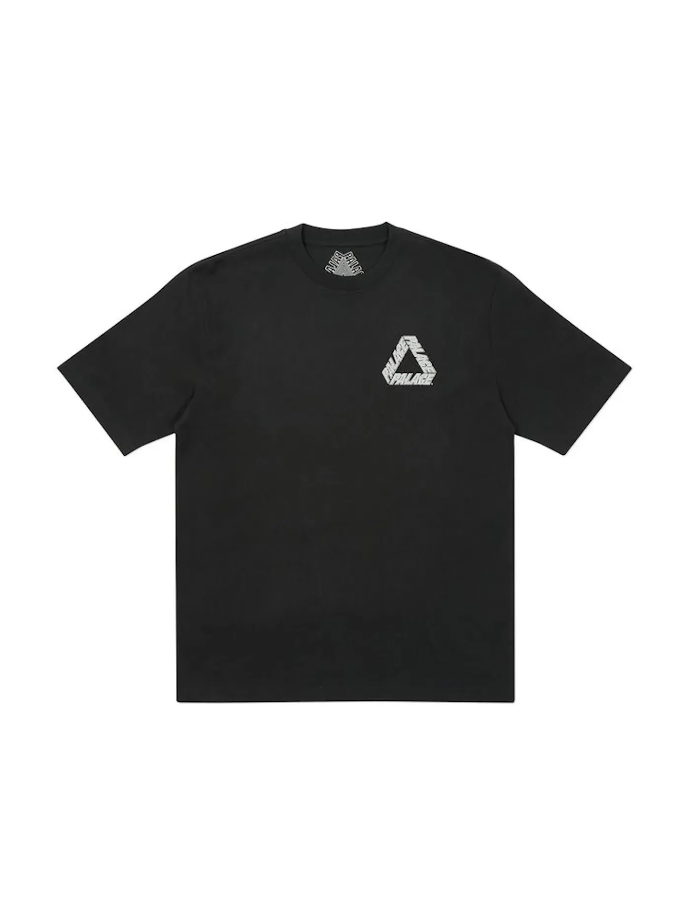 Мужская футболка с принтом Palace P3 Team T-Shirt — изображение 2 из 2, черный