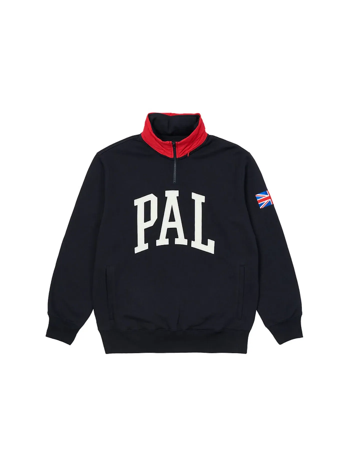 Мужская куртка-бомбер с четверть-застежкой-молнией Palace 1/4 Zip — изображение 1 из 2, темно-синий