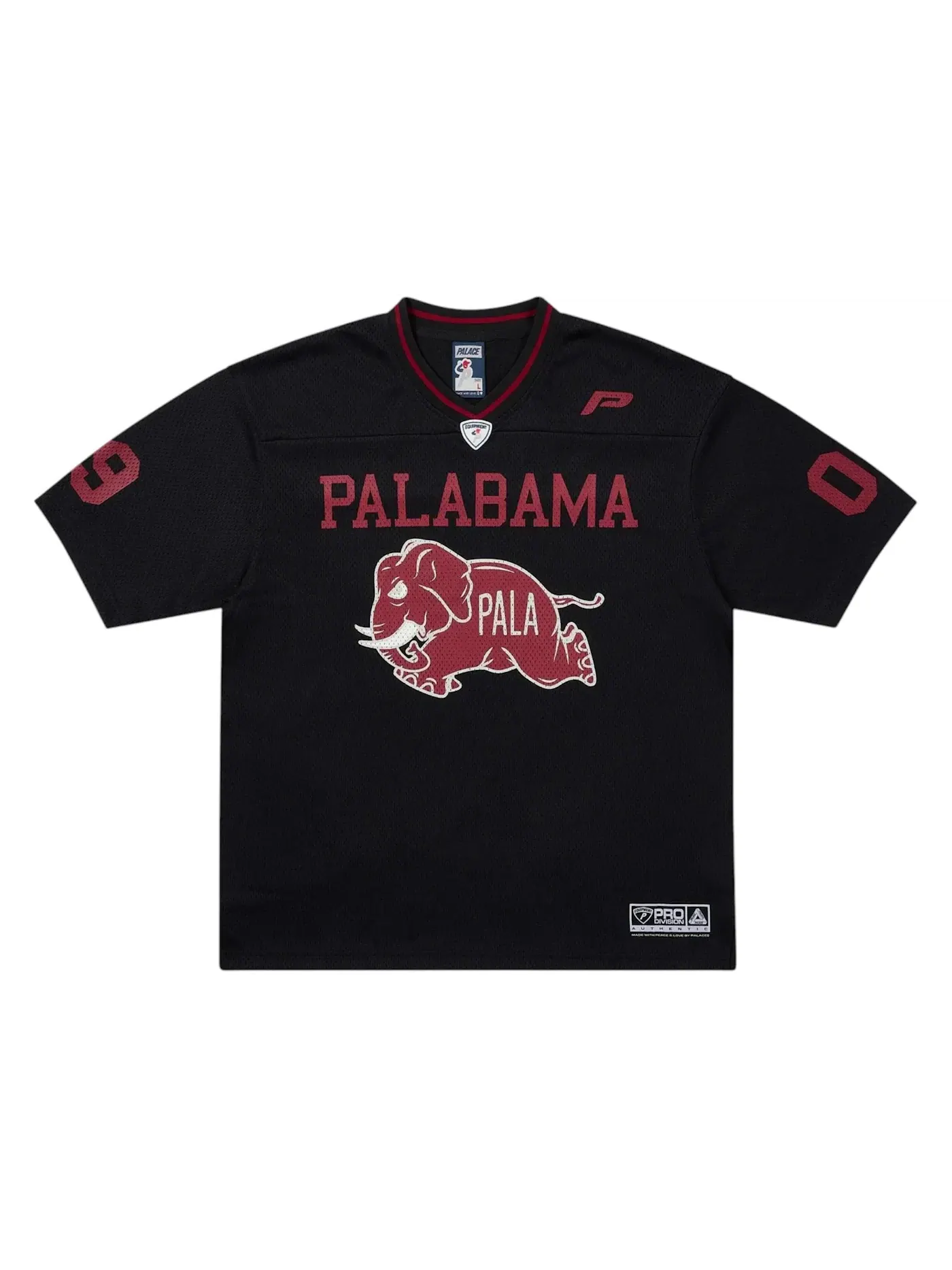 Мужская футболка с сетчатой вставкой Palace Palabama Mesh Jersey — изображение 1 из 2, черный