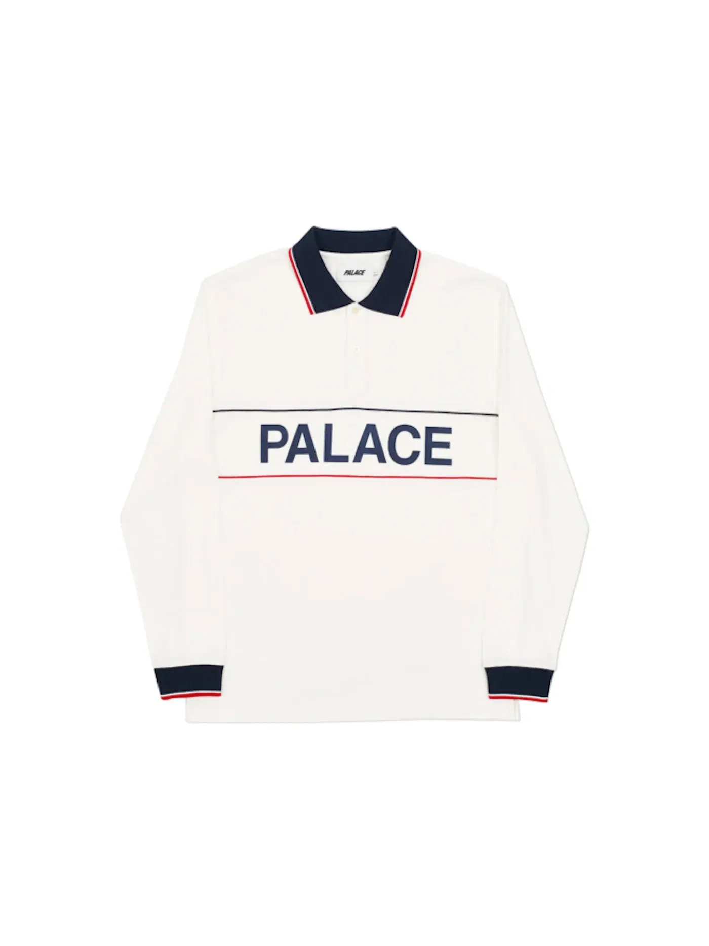 Мужская футболка-поло с длинным рукавом Palace Polo — изображение 1 из 2, белый