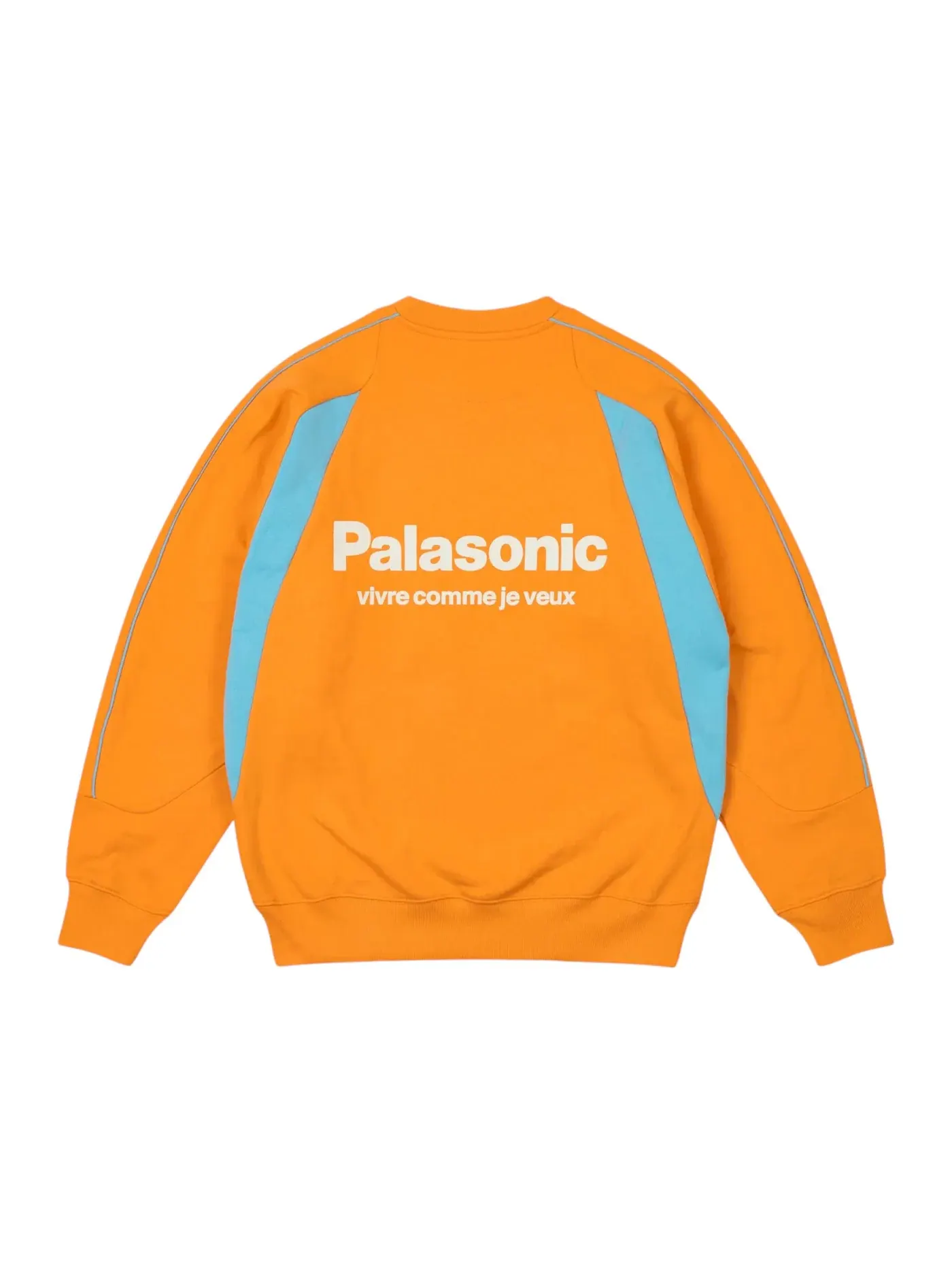 Мужской свитшот с принтом Palace Pro-Team Crew — изображение 2 из 2, оранжевый