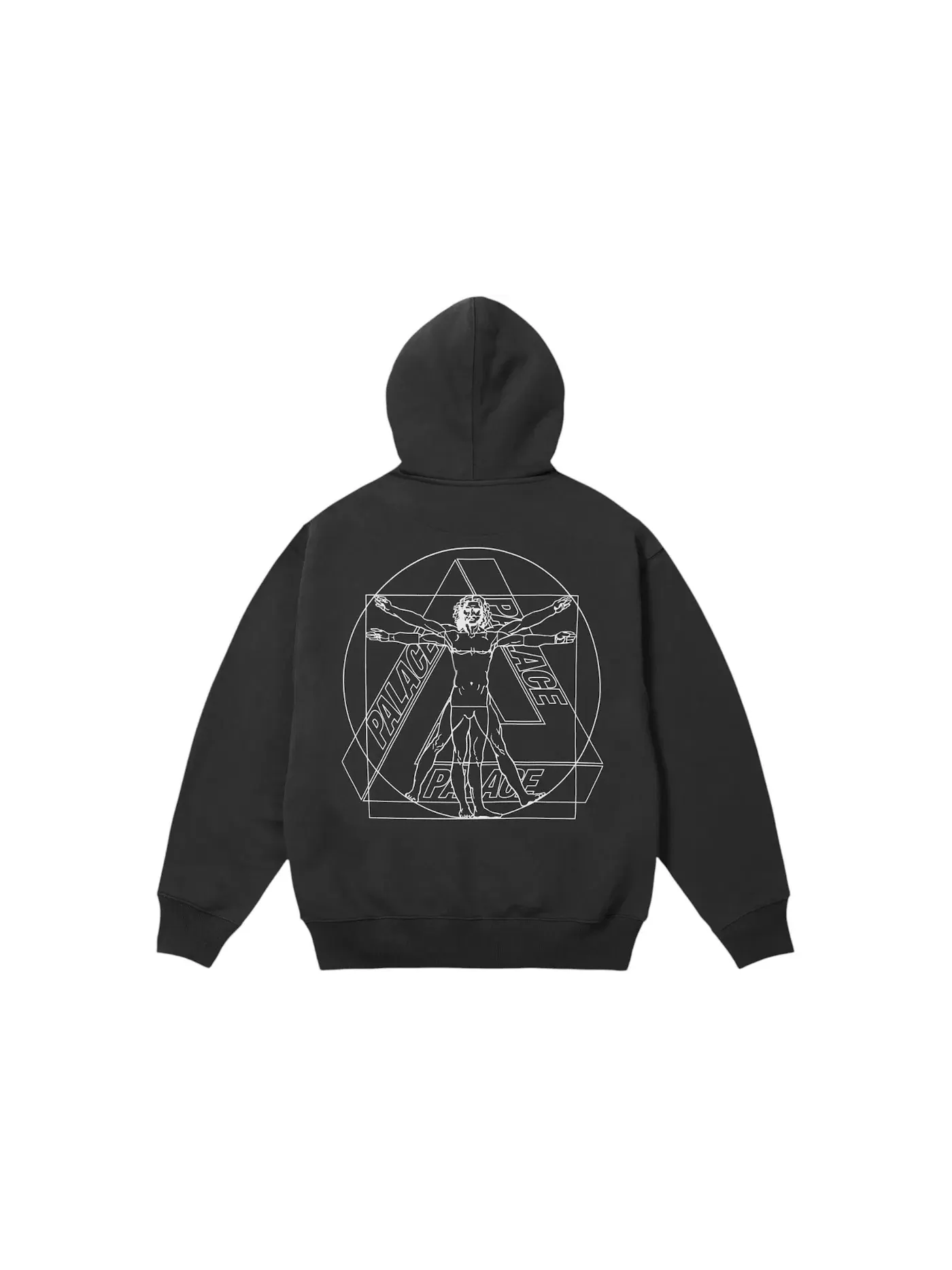 Мужской худи с принтом Palace Tri Hoodie — изображение 1 из 2, черный