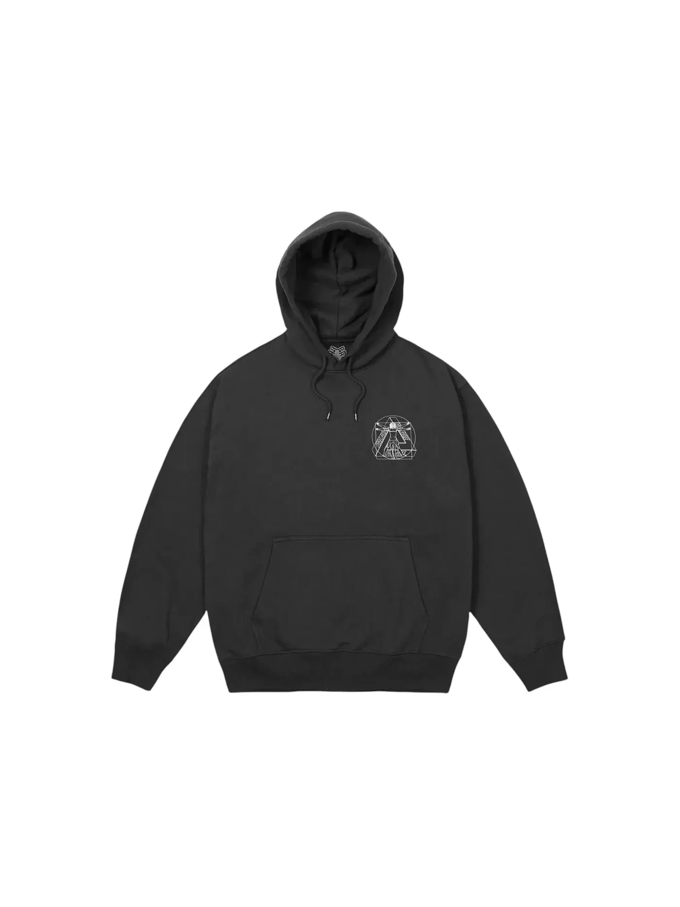Мужской худи с принтом Palace Tri Hoodie — изображение 2 из 2, черный