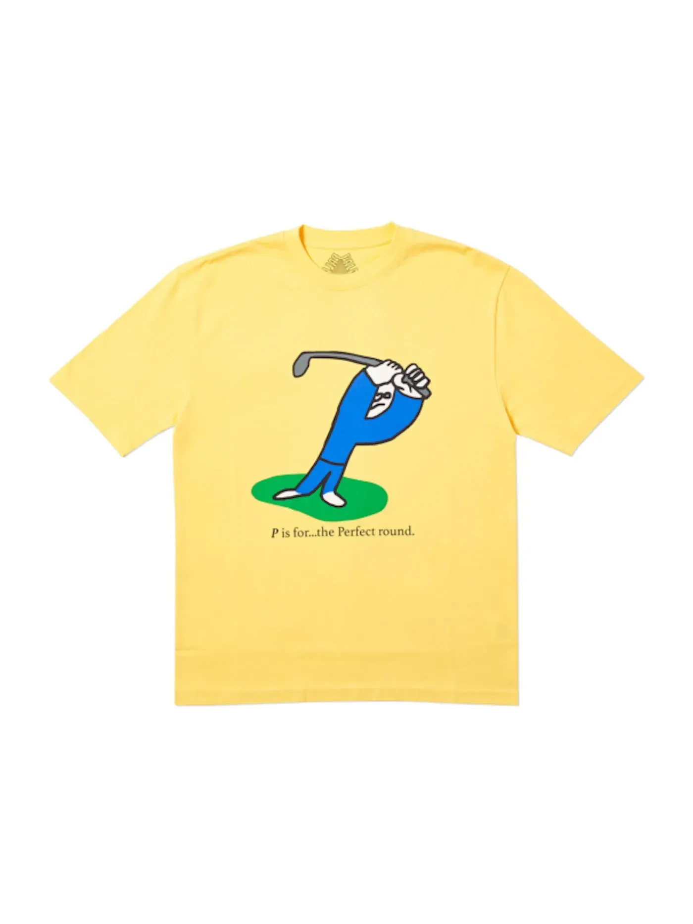 Мужская футболка с принтом Palace T-Shirt (FW19) — изображение 1 из 1, желтый