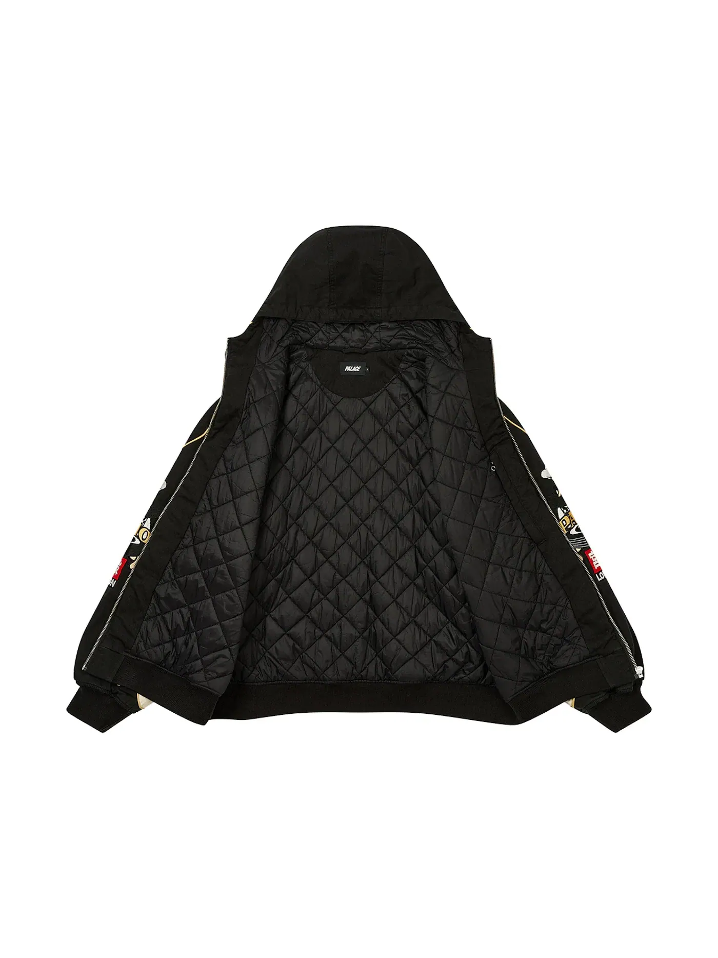 Мужская куртка с принтом Palace Pasta Jacket — изображение 2 из 2, черный