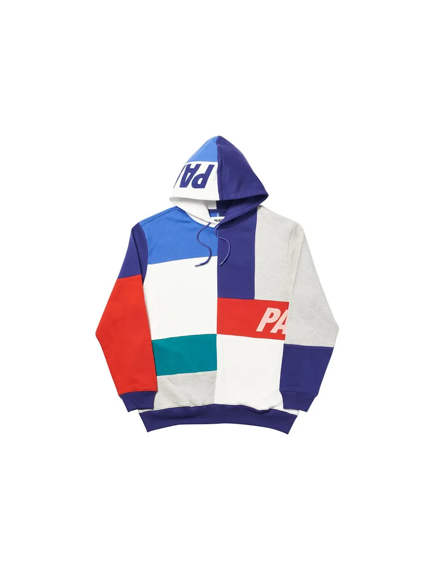 Мужская худи с принтом Palace Hood — изображение 1 из 2, серый мульти
