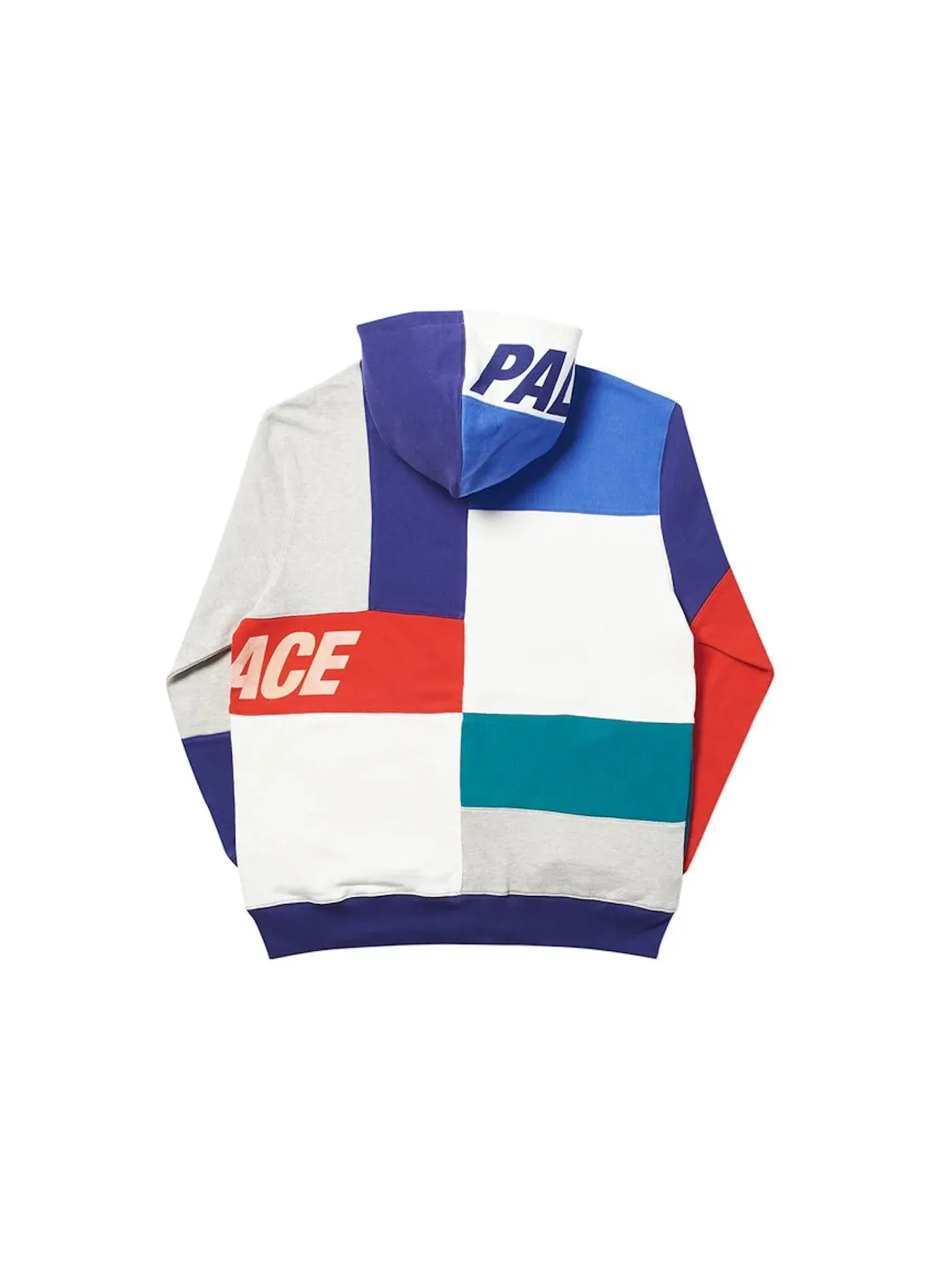 Мужская худи с принтом Palace Hood — изображение 2 из 2, серый мульти
