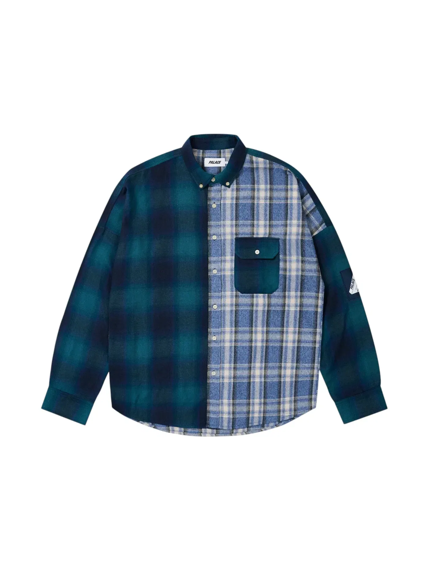Мужская рубашка с принтом Palace Shirt — изображение 1 из 2, синий