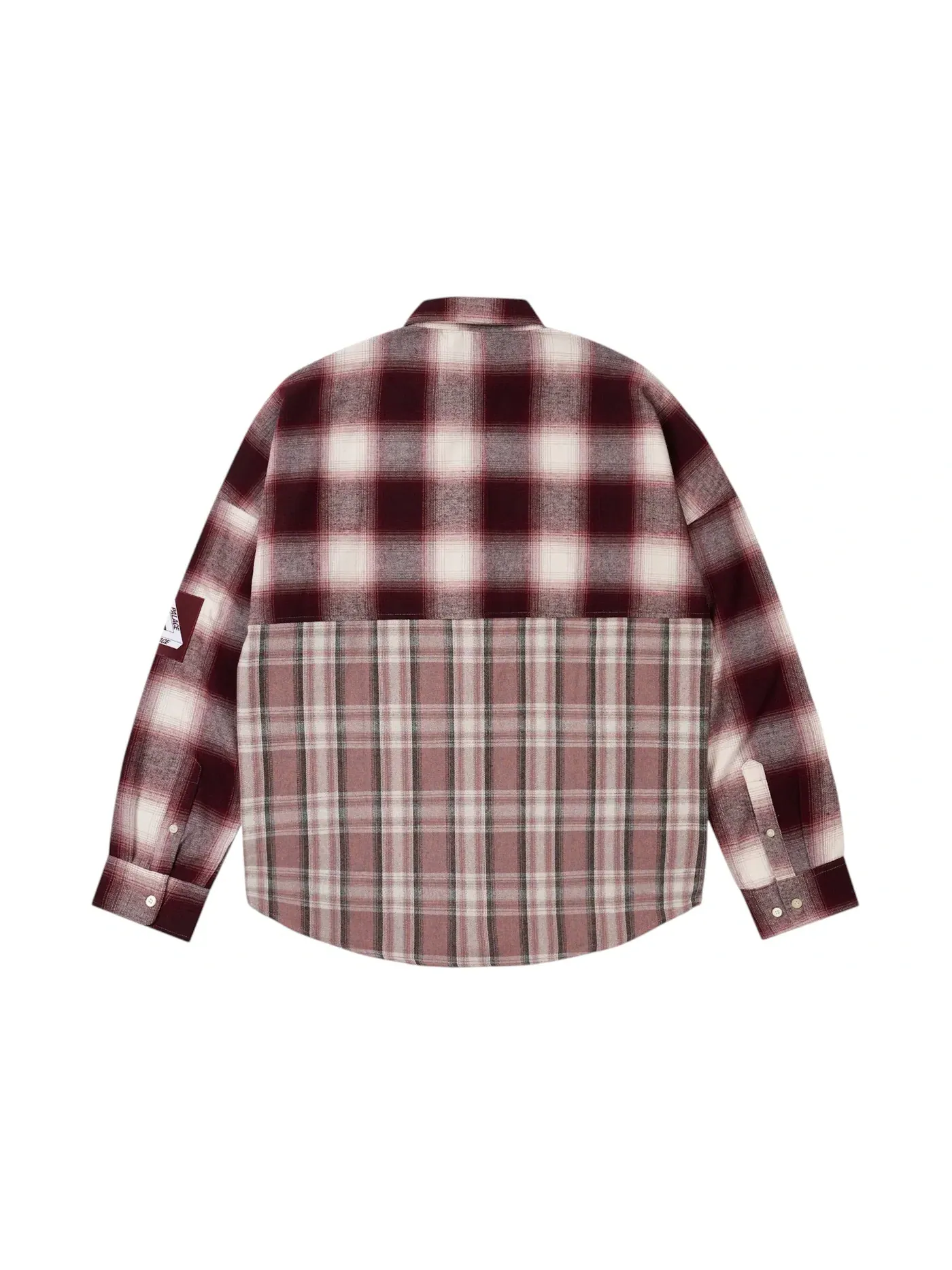 Мужская рубашка из фланели Palace Patchy Flannel Shirt — изображение 2 из 2, красный