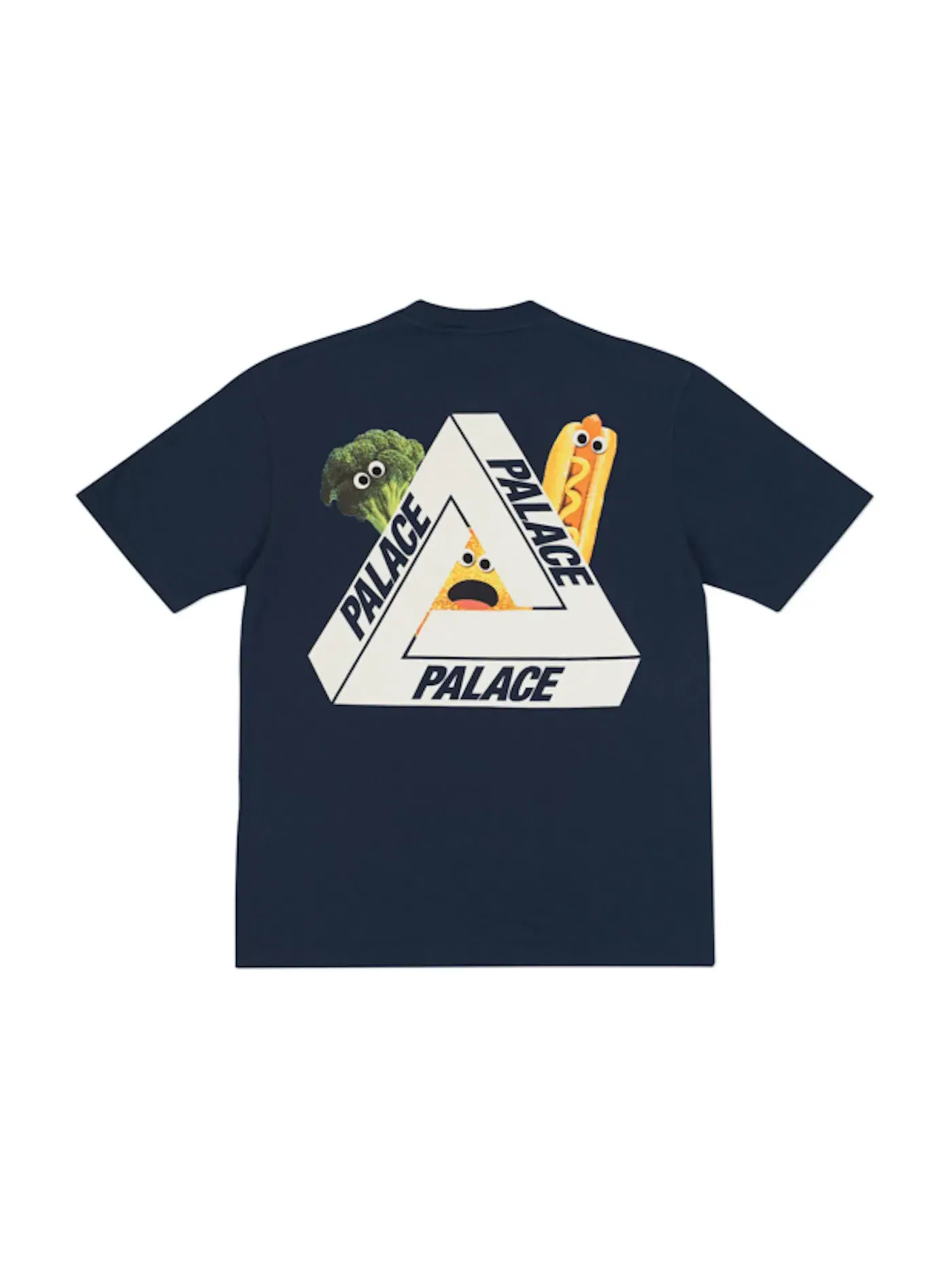 Мужская футболка с принтом Palace T-shirt — изображение 2 из 2, темно-синий