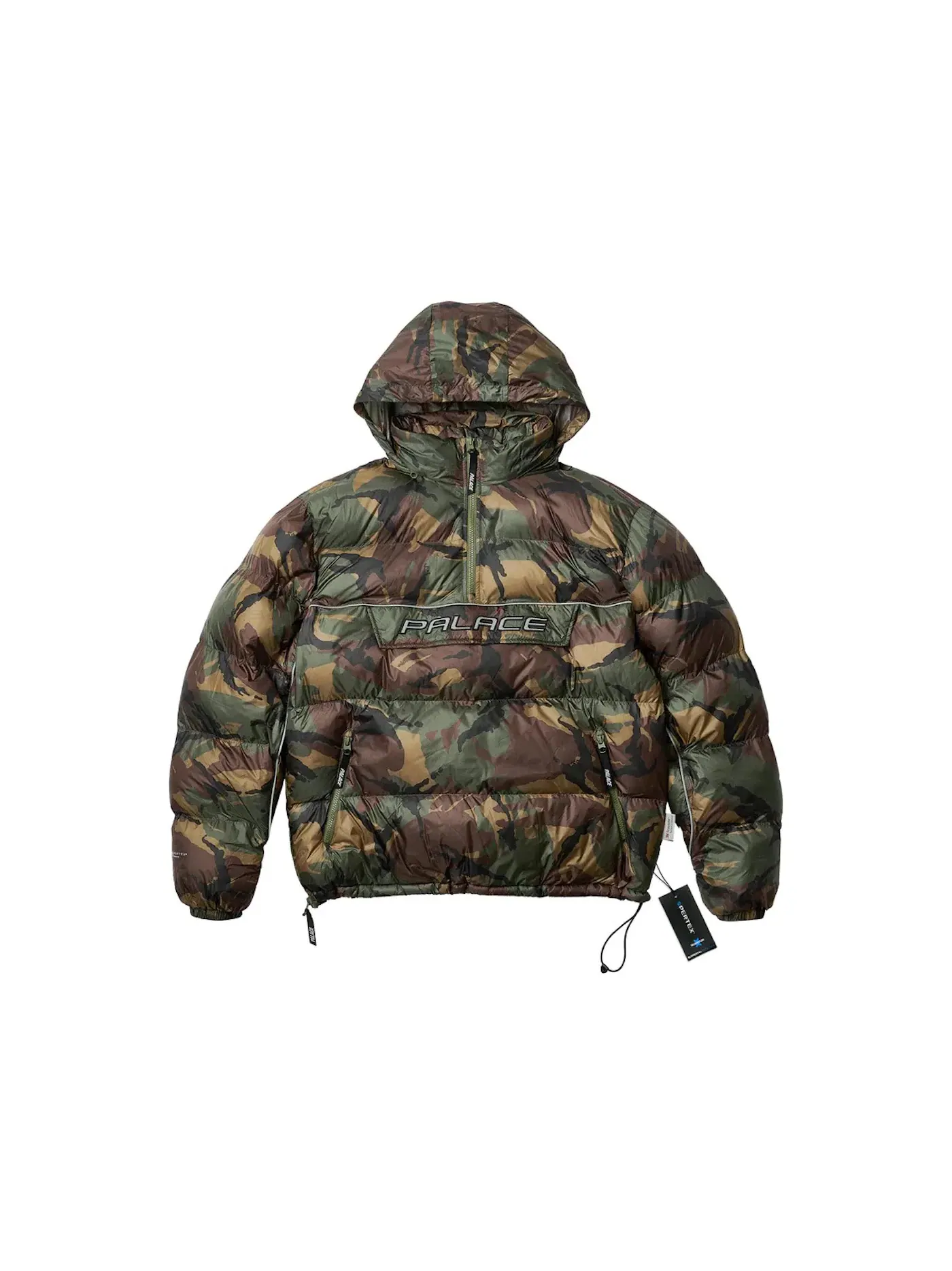 Мужская куртка-пуховка с принтом Palace Pertex P90 Puffa Jacket — изображение 2 из 3, камуфляж