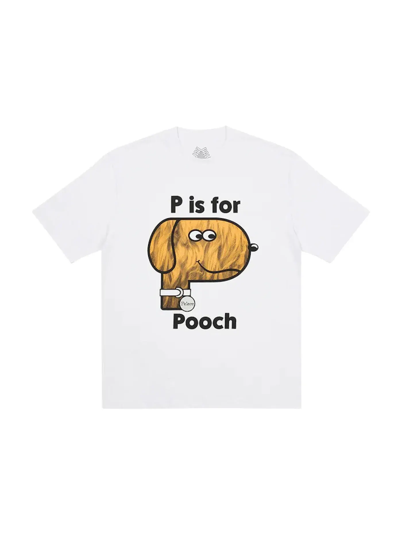 Мужская футболка с принтом Palace T-shirt — изображение 1 из 1, белый