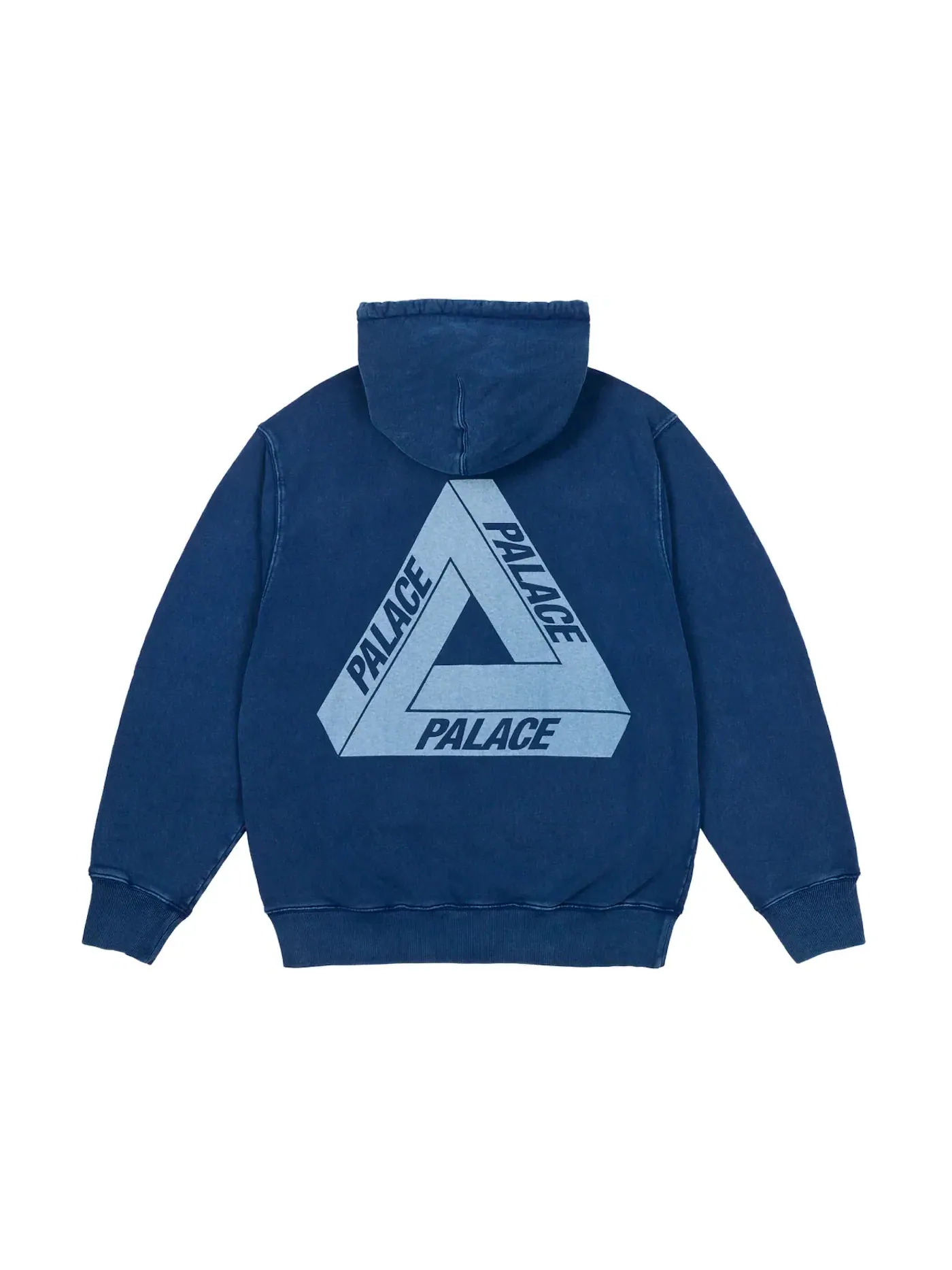Мужской худи с пигментной стиркой Palace Hood — изображение 1 из 2, темно-синий
