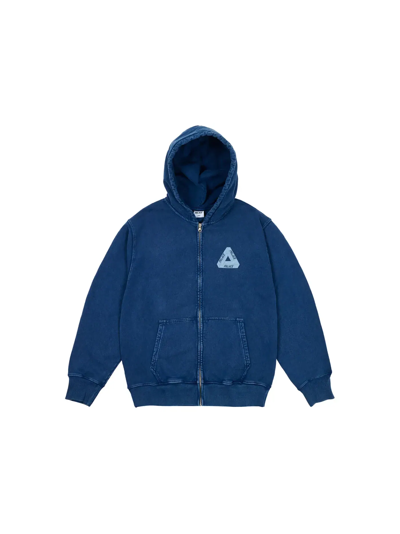 Мужской худи с пигментной стиркой Palace Hood — изображение 2 из 2, темно-синий