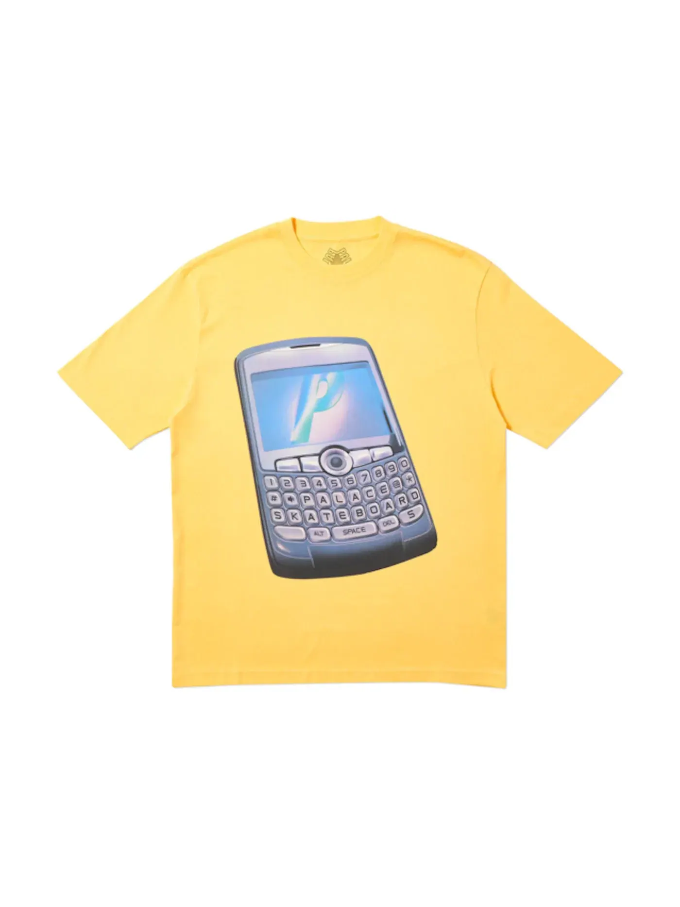 Мужская футболка с принтом Palace T-Shirt — изображение 1 из 1, желтый
