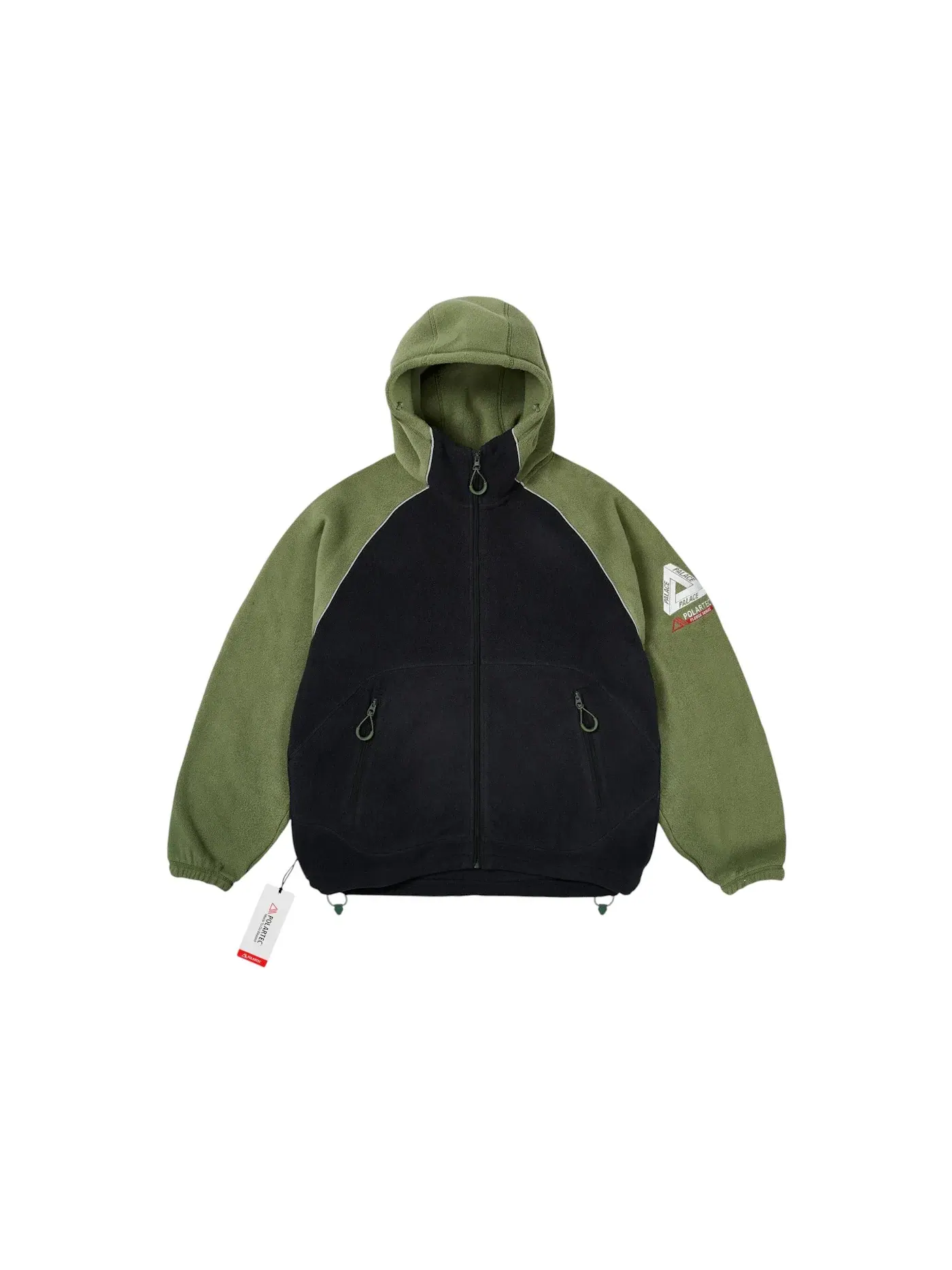 Мужская куртка с флисом Palace Jacket — изображение 1 из 2, оливковый/черный
