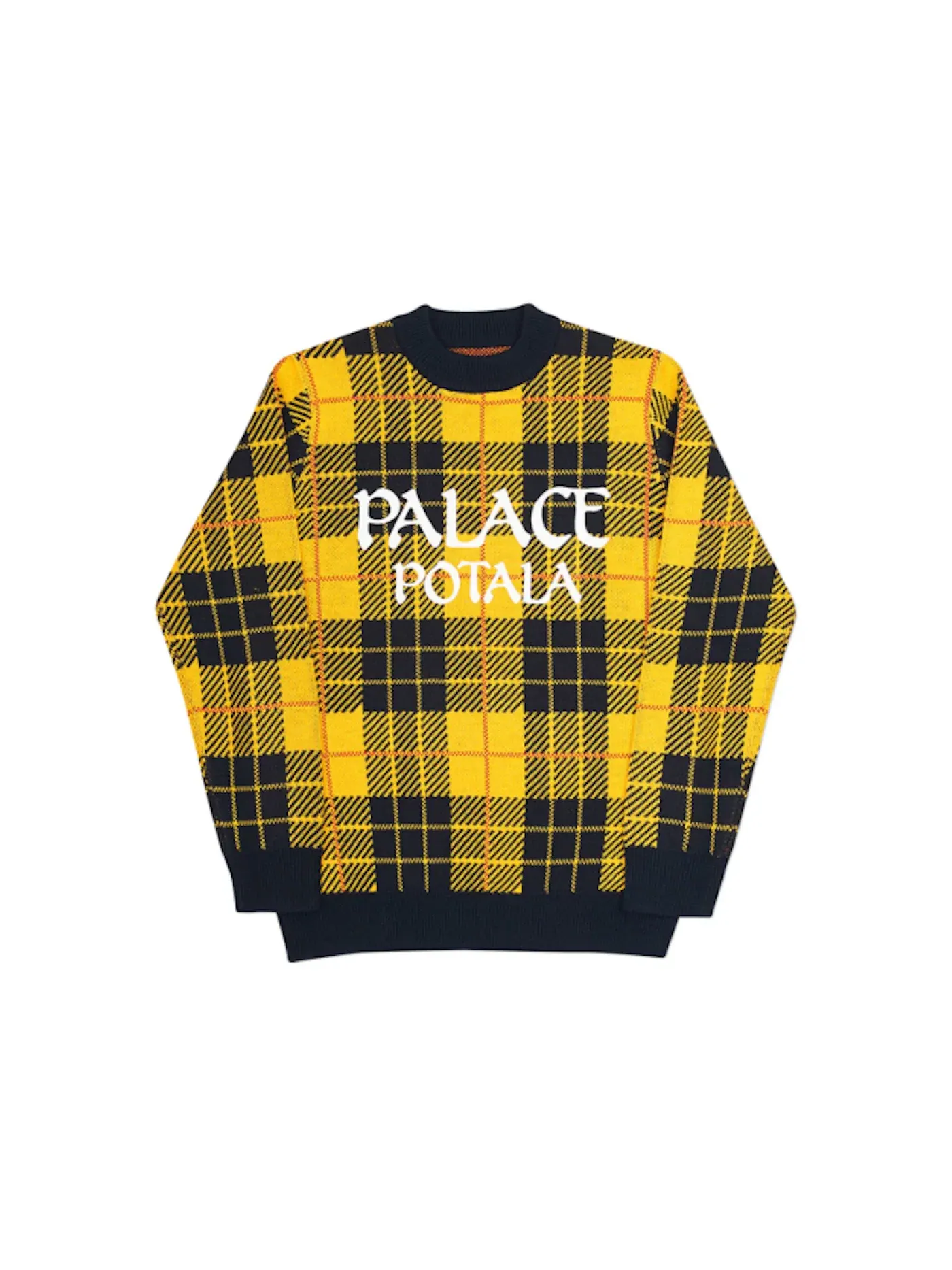 Мужской свитер с принтом Palace Potala Knit — изображение 1 из 1, черный/желтый